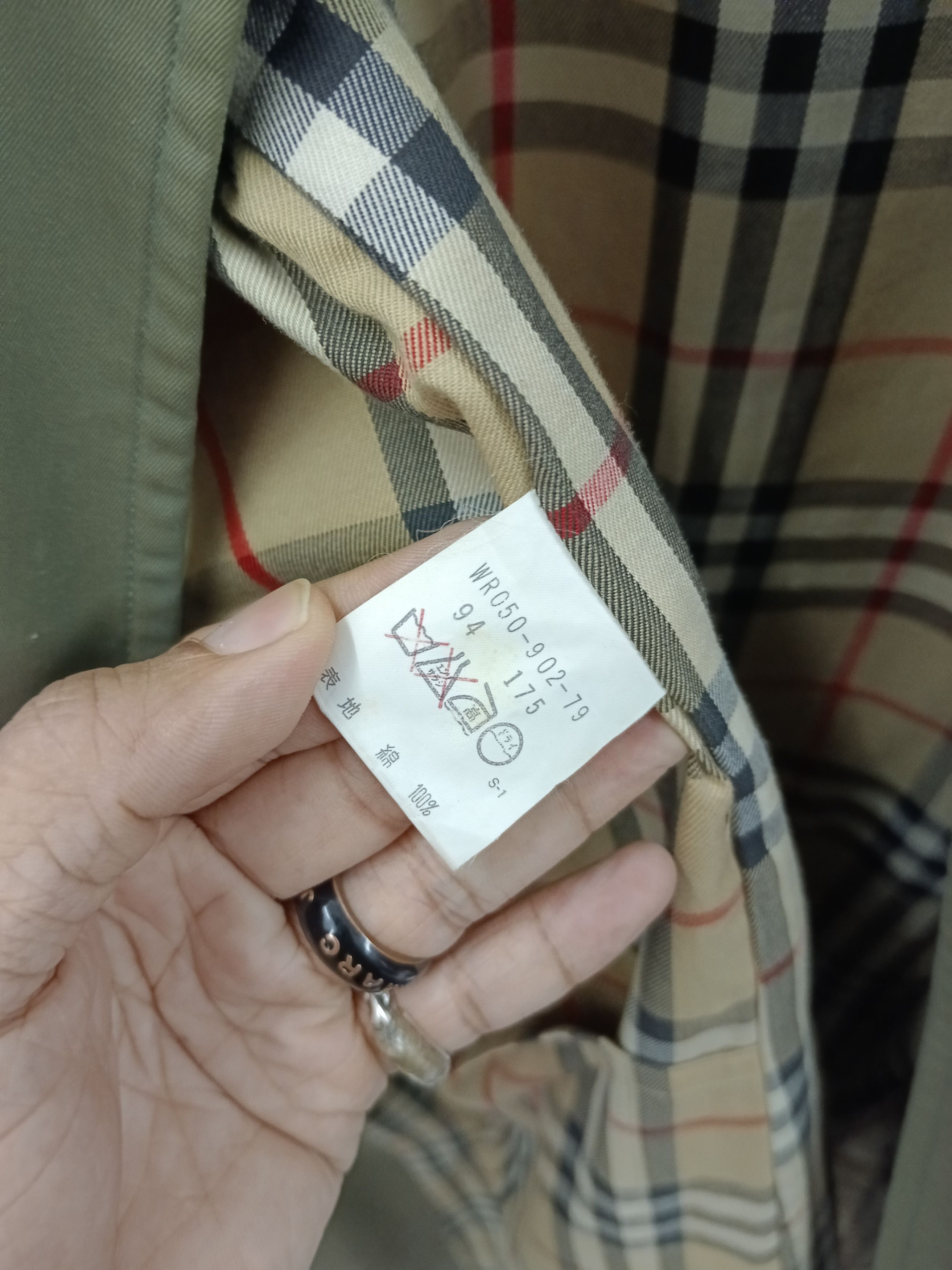 Burberry Vintage Burberrys Iridescent Olive Balmacaan Coat Nova Check Size US M / EU 48-50 / 2 - 5 Thumbnail