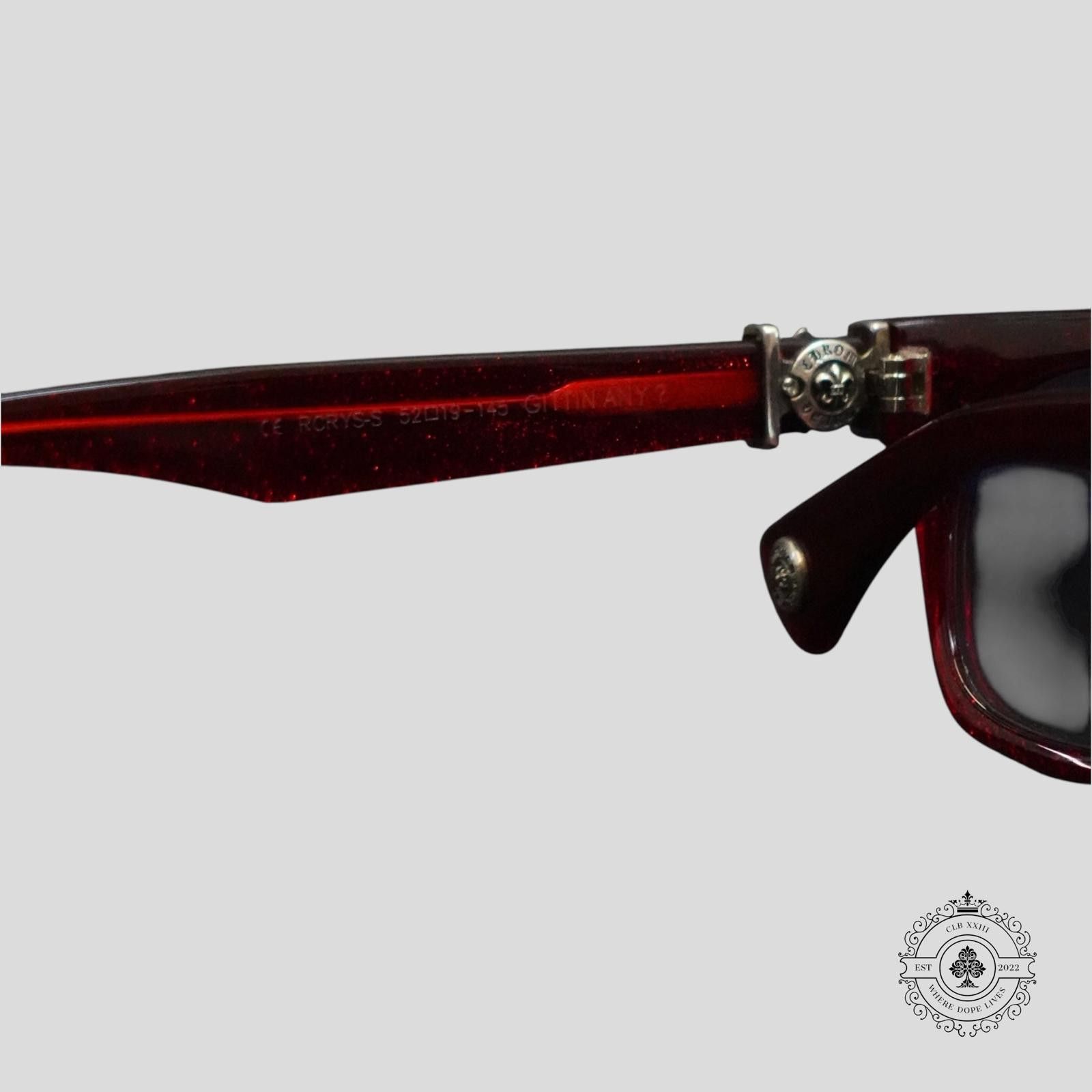 Chrome Hearts Chrome Hearts Gittin Any? Glasses in Red/Silver Size ONE SIZE - 5 Thumbnail
