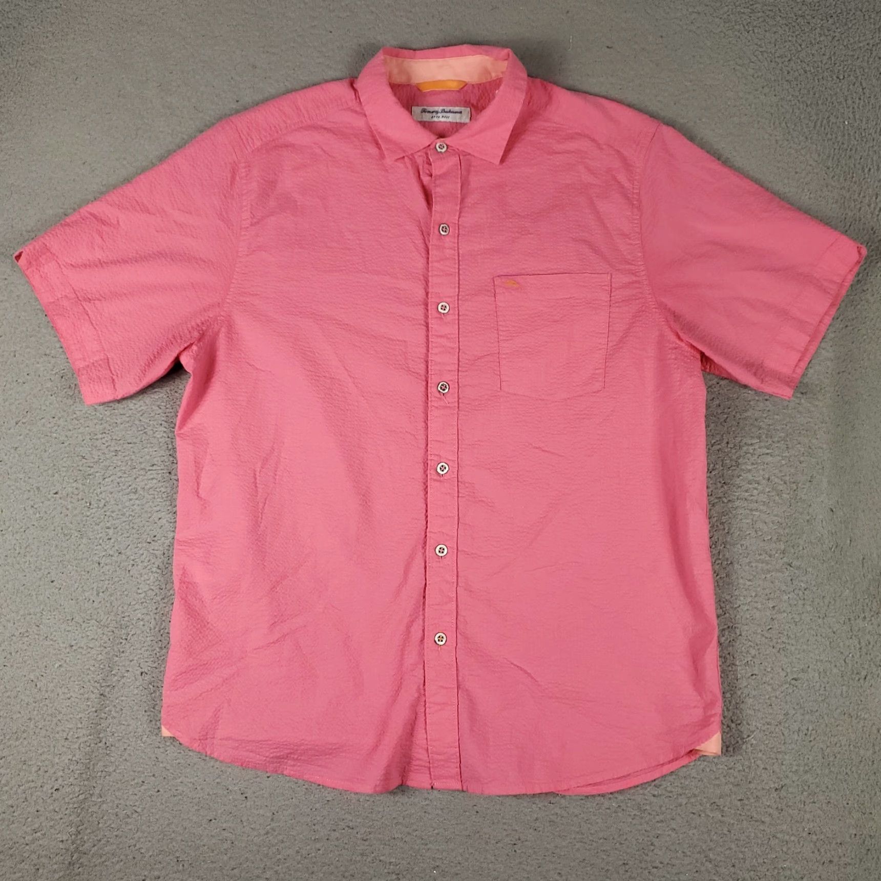 Tommy Bahama Tommy Bahama Shirt Mens Medium Pink Short Sleeve Button-Up Casual Cotton Blend Mens Size US M / EU 48-50 / 2 - 2 Thumbnail