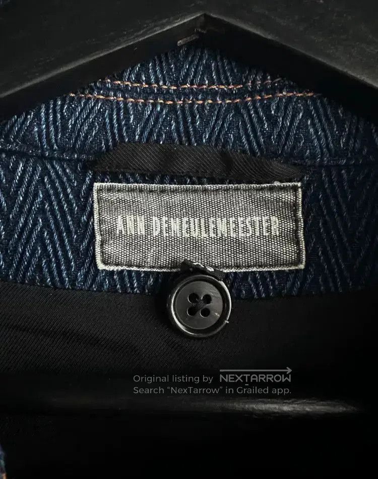 Ann Demeulemeester Ann Demeulemeester 16AW Indigo Wash Denim Jacket. Size US XS / EU 42 / 0 - 7 Thumbnail