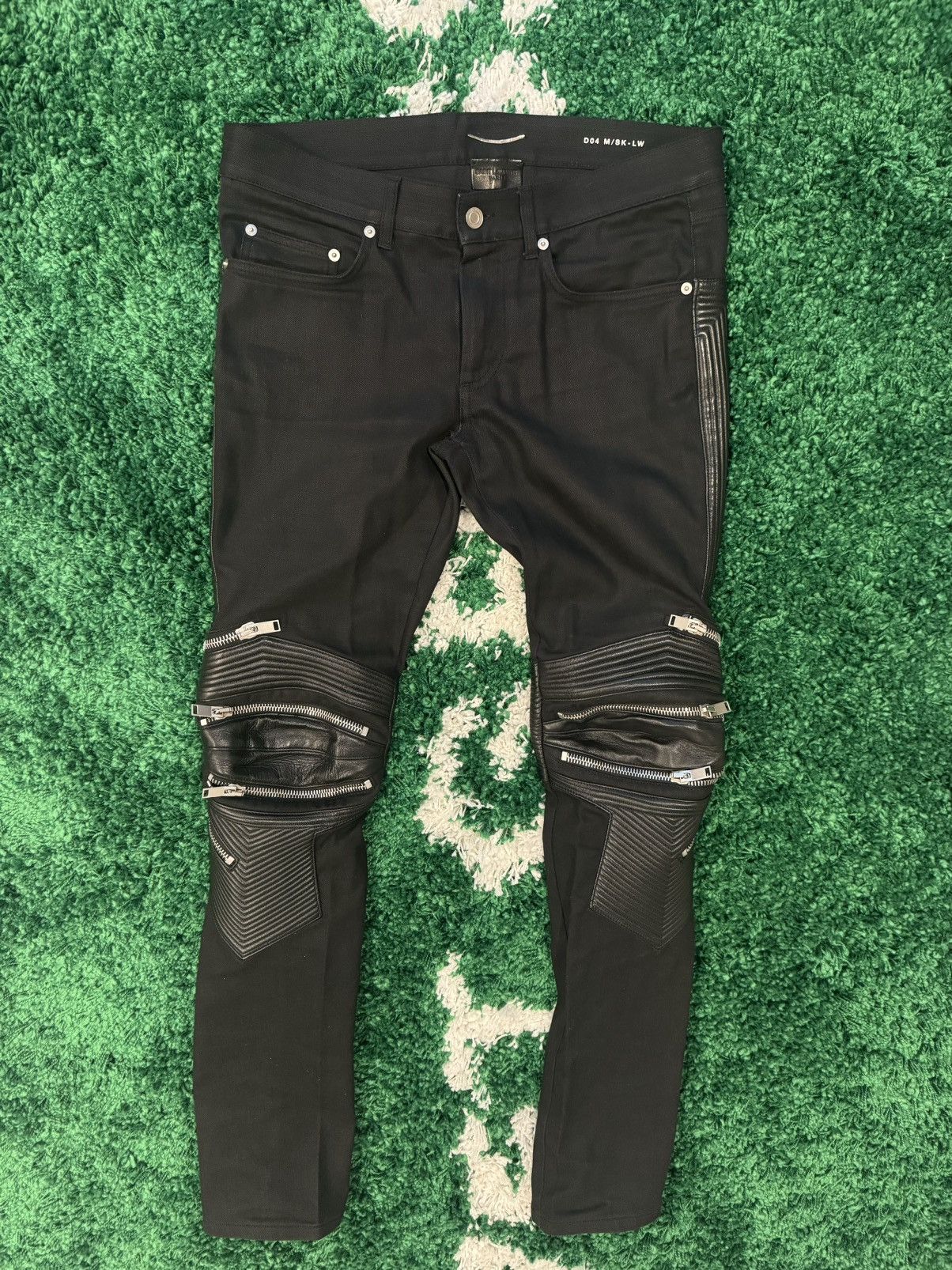God's Masterful Children Moto Biker Jeans In White