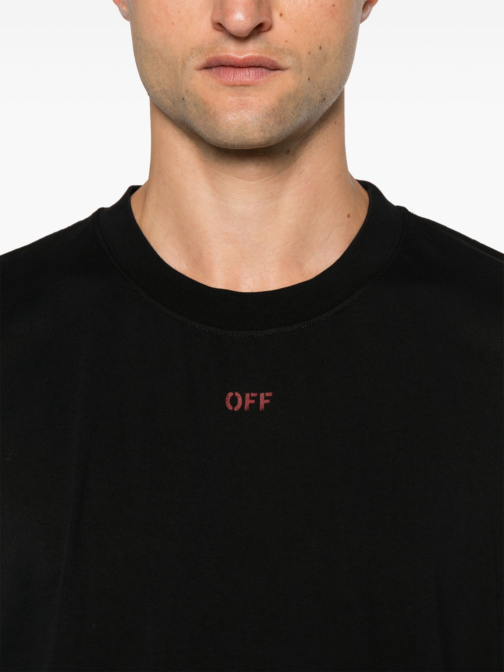 Off-White o1s22i1n1124 Crewneck T-Shirt in Black Size US L / EU 52-54 / 3 - 5 Thumbnail