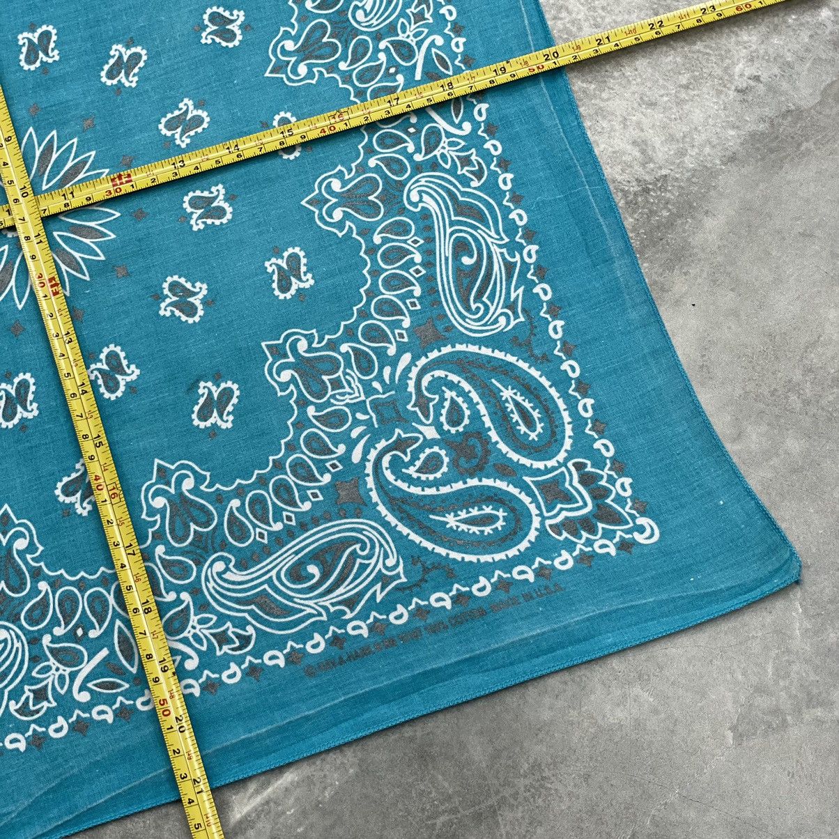 Vintage Made In USA Fast Have A Hank Handkerchief Bandana Scarf Blue Size ONE SIZE - 3 Thumbnail