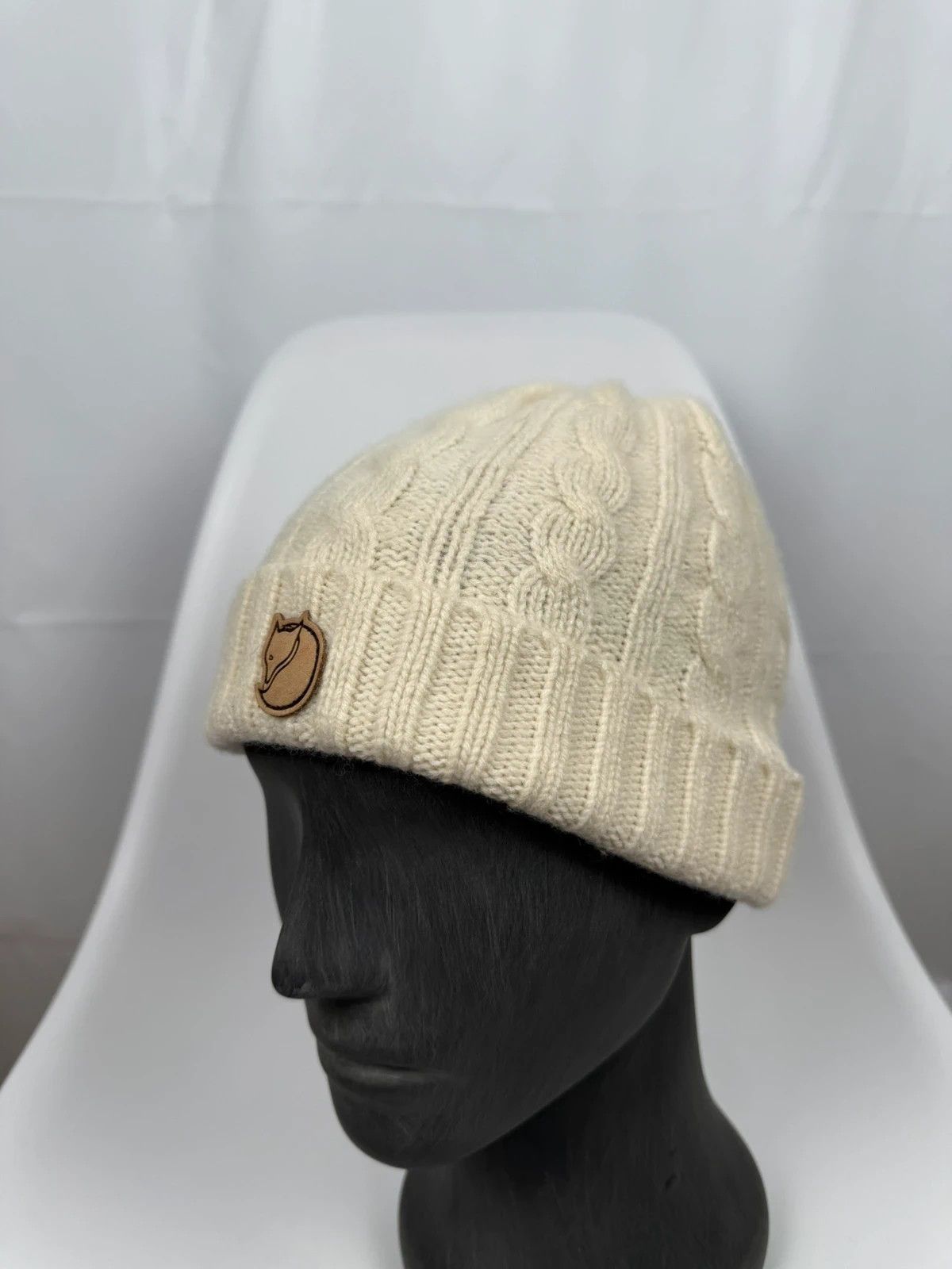 Fjallraven Fjallraven Cable Knit Wool-Nylon Beanie Hat One Size Size ONE SIZE - 1 Thumbnail