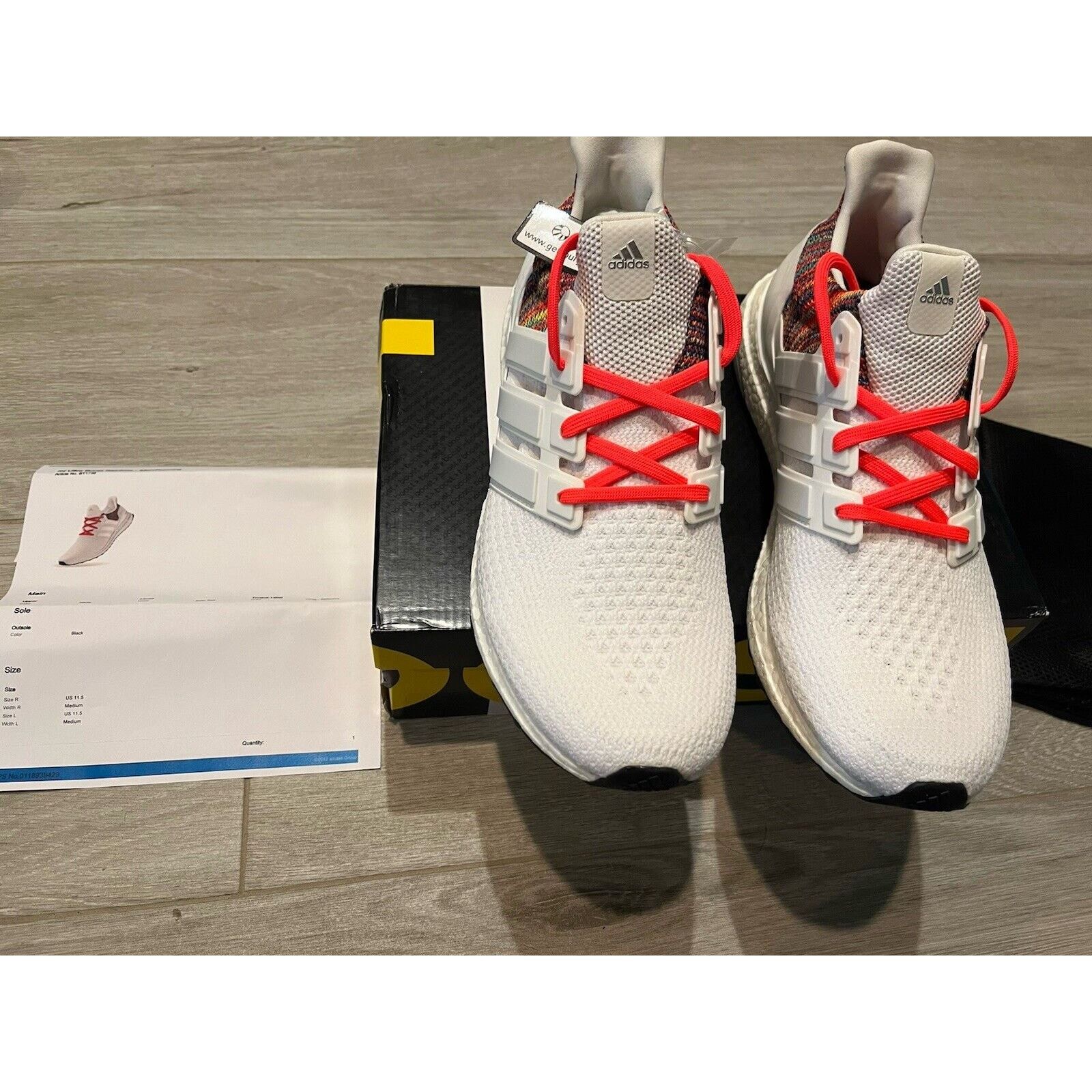 Adidas Adidas mi UltraBOOST White Rainbow size 11.5 Men Running Size US 11.5 / EU 44-45 - 2 Thumbnail