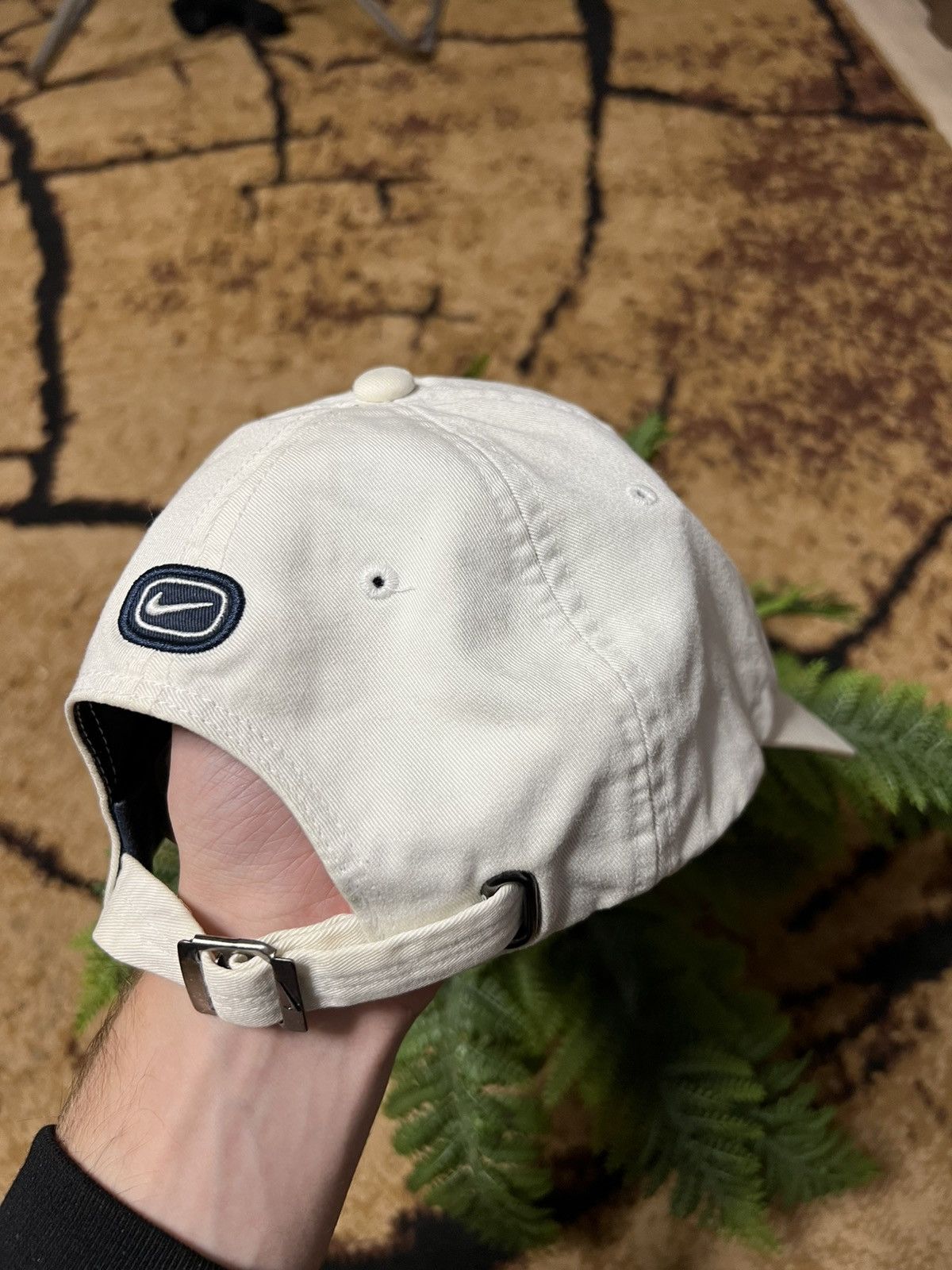 Nike × Vintage 90s Hat Vintage Nike Big Logo Retro hat Ceter Swoosh Rare Size ONE SIZE - 5 Thumbnail