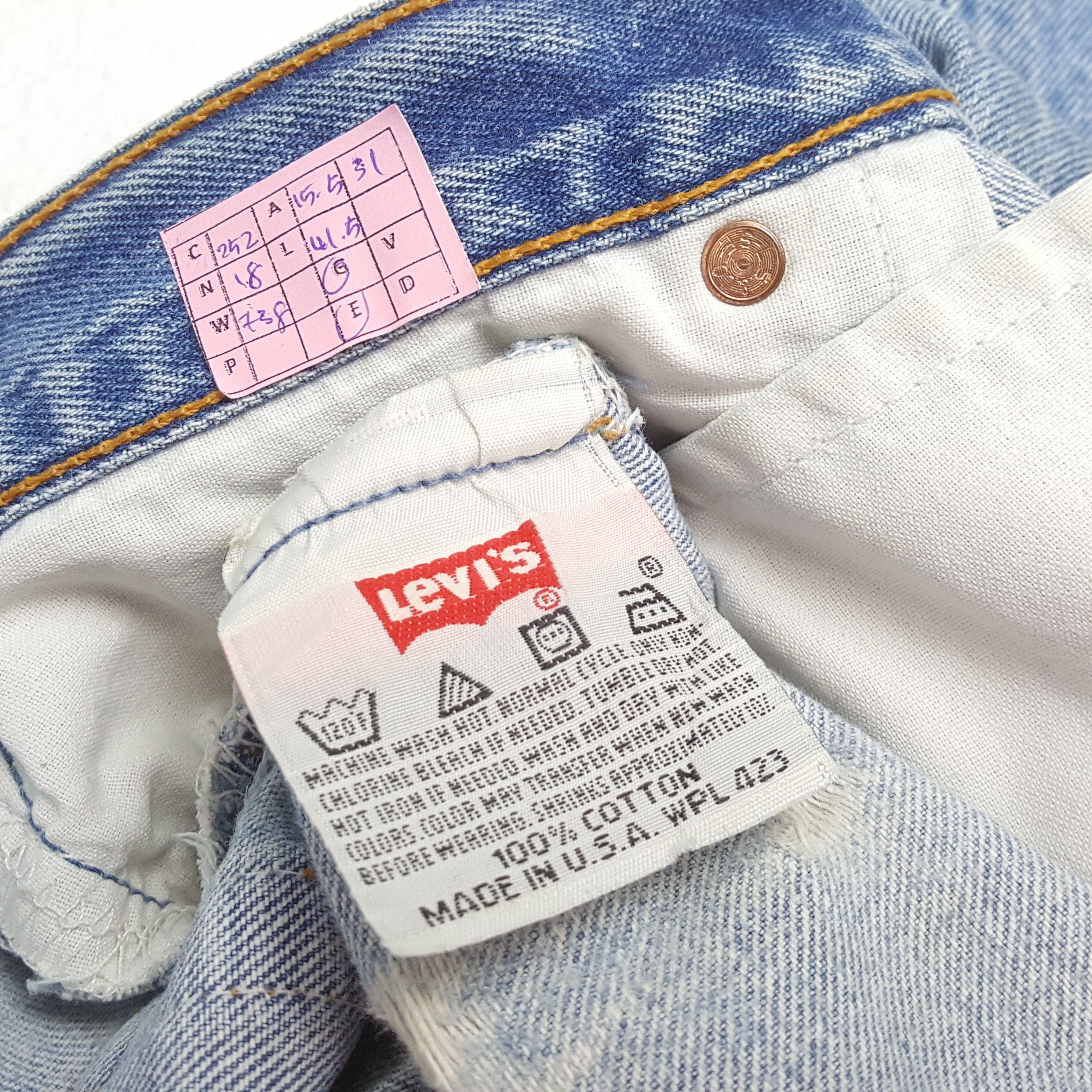 Levi's × Vintage LEVI'S 501 Daily Streetwear Style Distressed Jeans Size US 31 - 14 Thumbnail