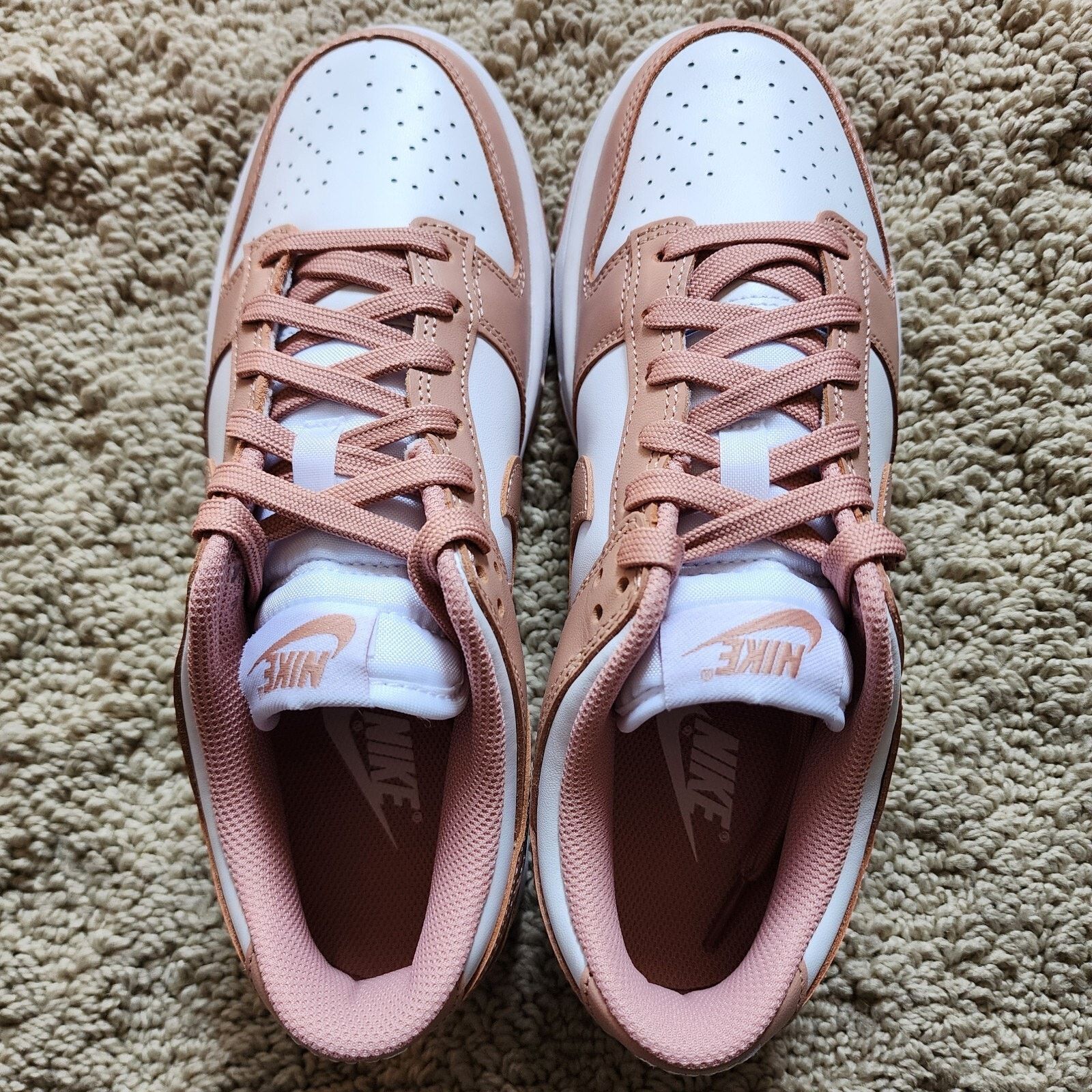 Nike Wmns Nike Dunk Low Rose Whisper Brand New Sz 8 Size US 8 / IT 38 - 5 Thumbnail