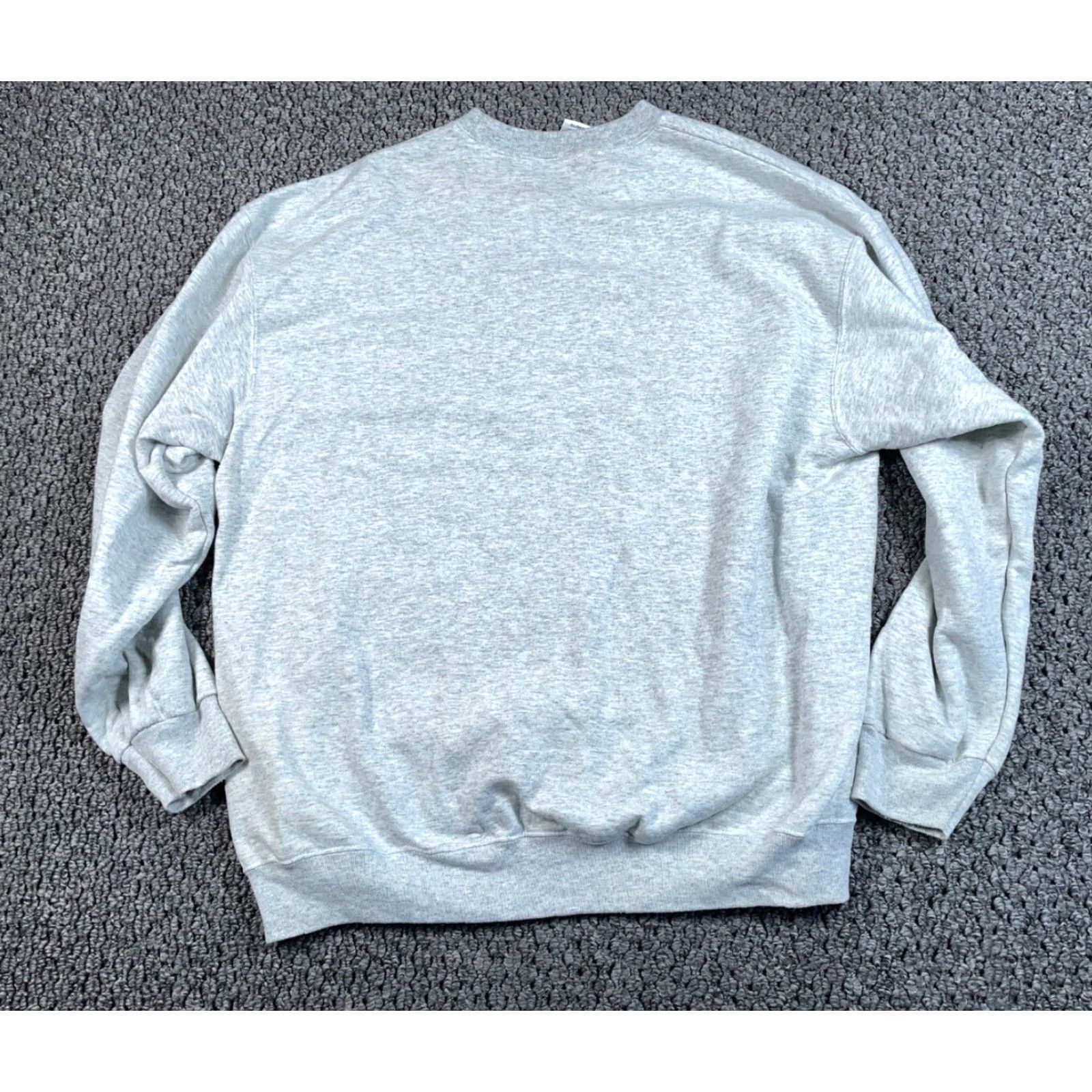 Fruit Of The Loom VINTAGE Fruit of the Loom Sweatshirt Shirt Adult XL Gray Texas Hold 'Em Embroidered 90s Retro Gambling Mens Size US XL / EU 56 / 4 - 2 Thumbnail