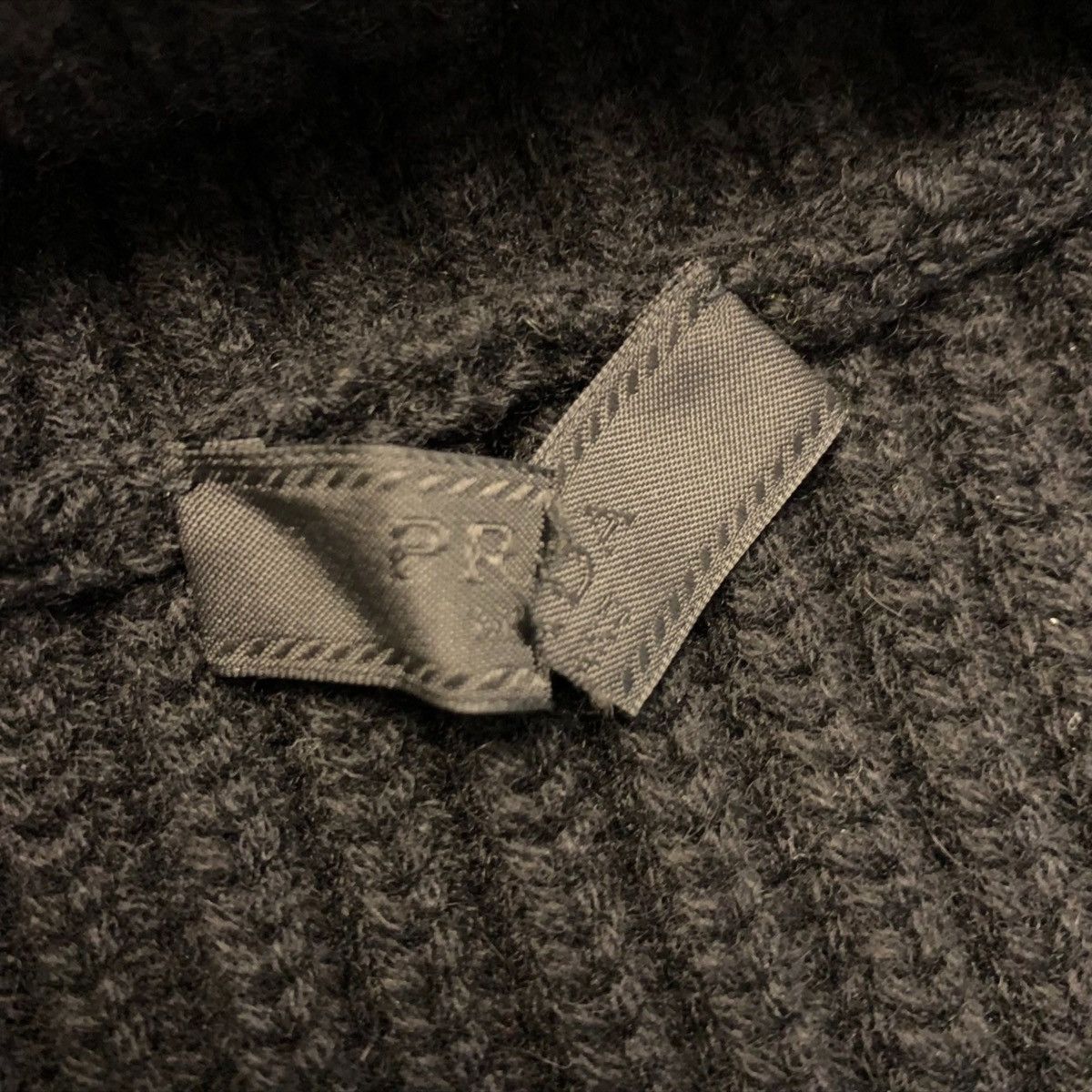 Prada Prada Logo Intarsia Knit Balaclava Size ONE SIZE - 3 Thumbnail
