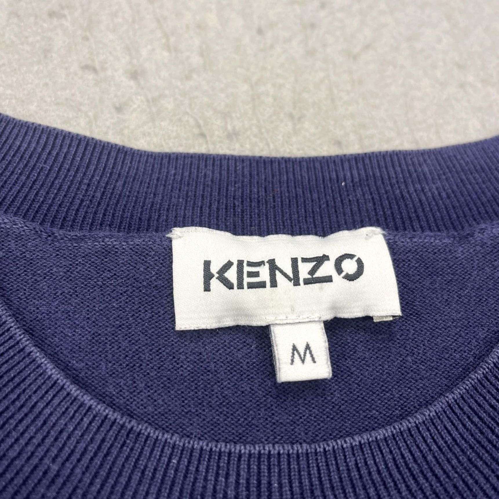 Kenzo KENZO Sweatshirt Mens Medium Blue Embroidered Logo Pullover Crewneck Designer Shirt Mens Size US M / EU 48-50 / 2 - 3 Thumbnail