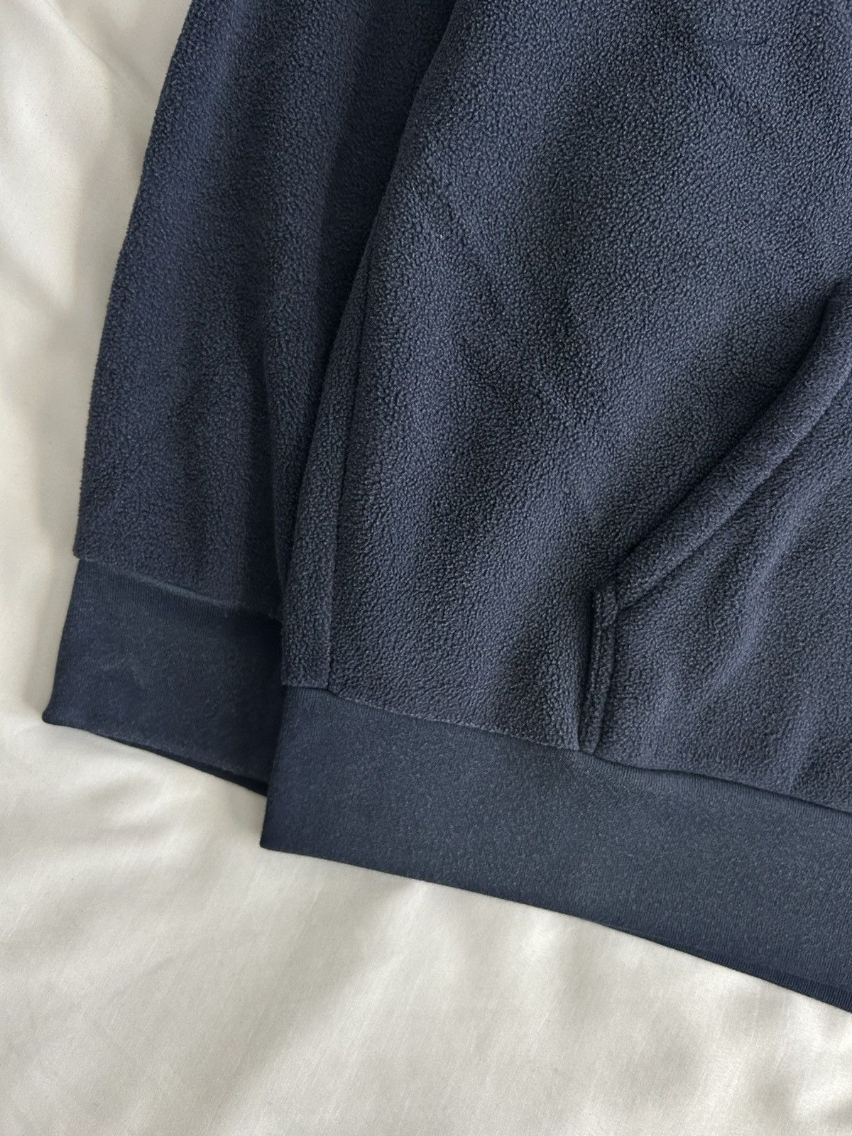 Balenciaga × Gap × Yeezy Yeezy Gap Polar Fleece Hoodie Sweatshirt Navy Size US XXL / EU 58 / 5 - 4 Thumbnail