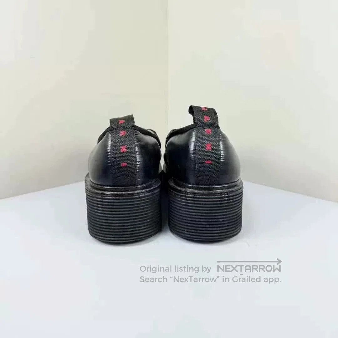 Marni Marni Black Nylon Square Toe Loafers. Size US 6 / EU 39 - 3 Thumbnail