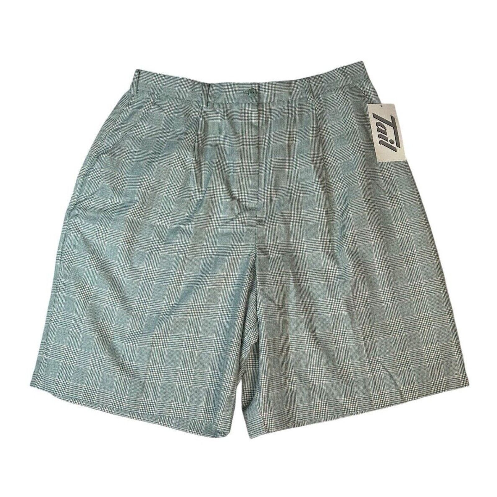 Other Vtg Tail Womens Plaid Pleated Retro Golf Shorts Green 18 Size 40" / US 18 - 1 Thumbnail