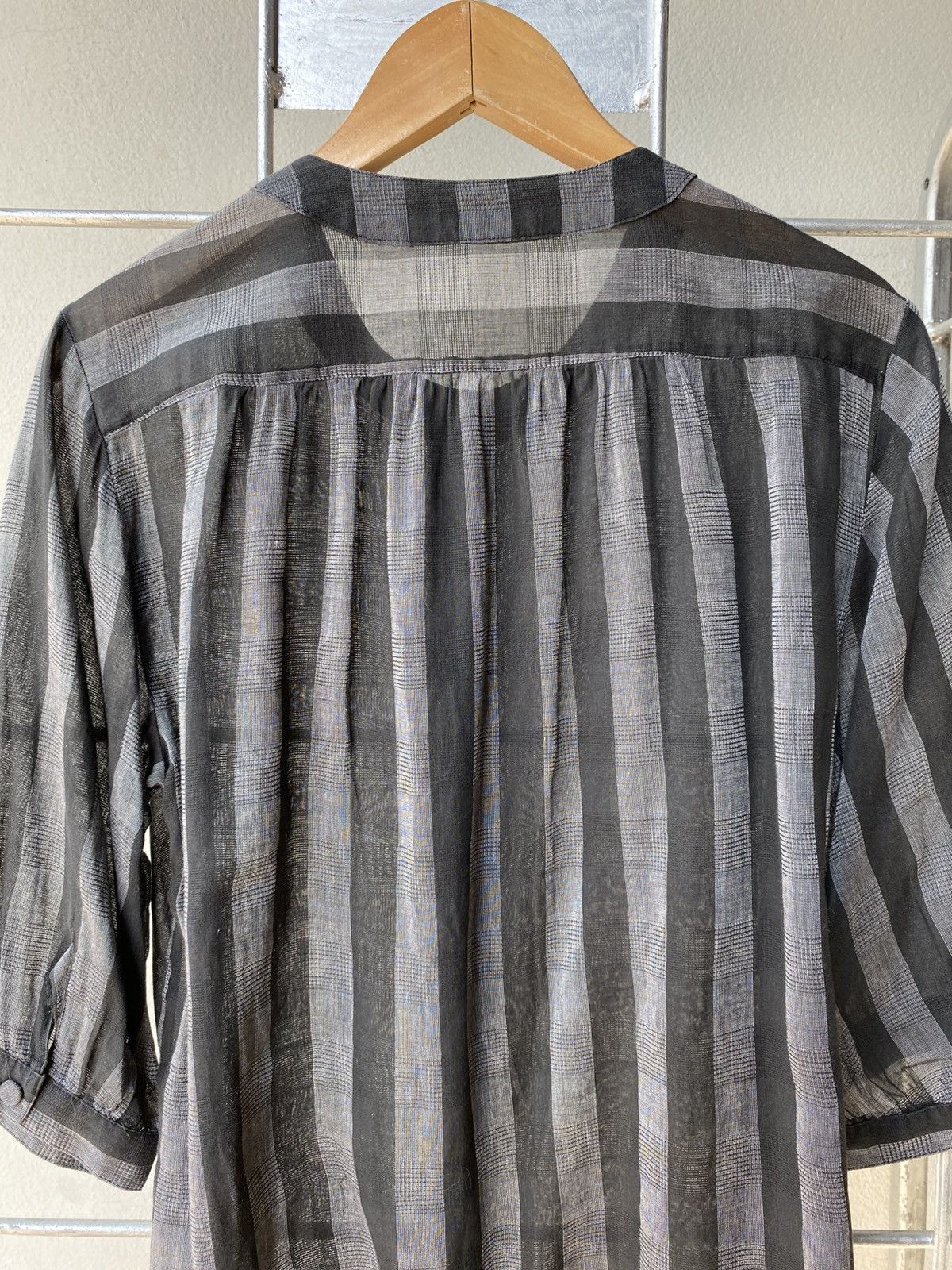 Pierre Balmain Pierre balmain Black Striped Sheer Blouse Size S / US 4 / IT 40 - 8 Thumbnail