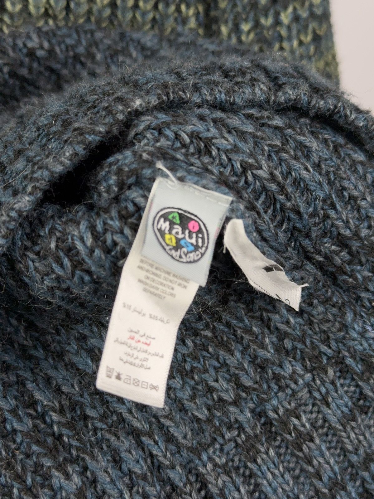 Maui and Sons × Vintage Vintage 00s Big Logo Maui & Sons Logo knitted Sweater Size US S / EU 44-46 / 1 - 4 Thumbnail
