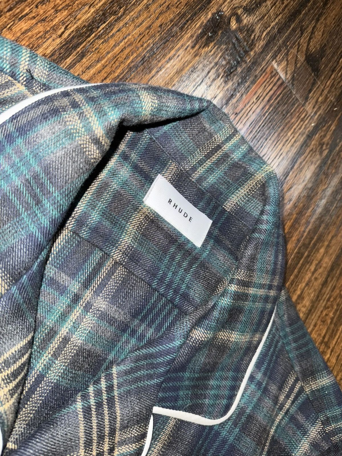 Rhude Rhude Black-watch Plaid Pajama Button Up Shirt Size Medium Size US M / EU 48-50 / 2 - 4 Thumbnail