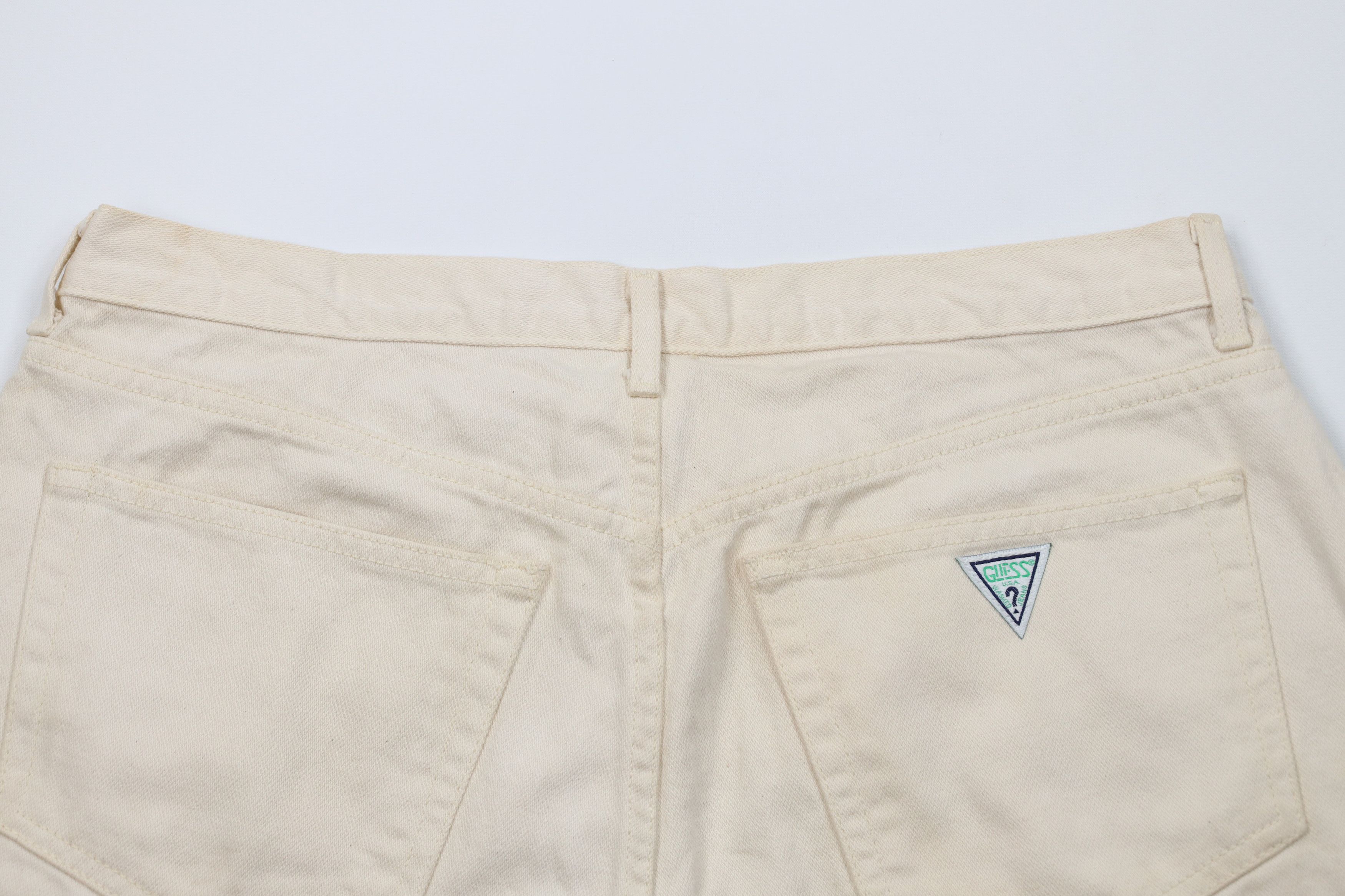 Guess × Vintage Vintage 90s Guess Spell Out Button Fly Denim Jean Shorts USA Size US 36 / EU 52 - 8 Thumbnail