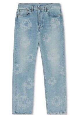 image of Denim Tears Mono Wreath Denim Jeans 33 in Blue, Men's