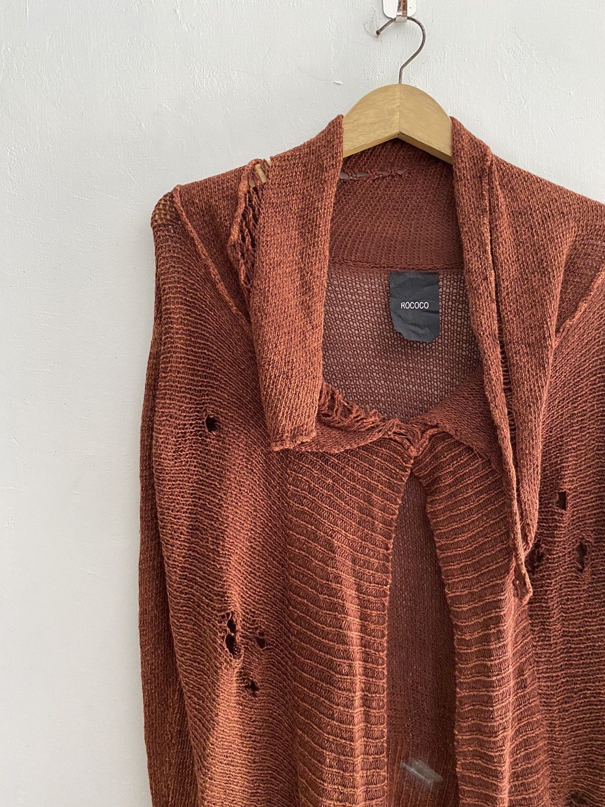 If Six Was Nine × Japanese Brand × Le Grande Bleu (L.G.B.) Vintage rococo distressed grunge crazy knit Size US M / EU 48-50 / 2 - 3 Thumbnail