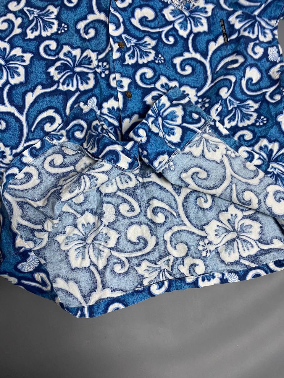 Vintage Vtg 90s Blue Planet Hawaii Floral Shirt Short Sleeve USA L Size US L / EU 52-54 / 3 - 13 Thumbnail