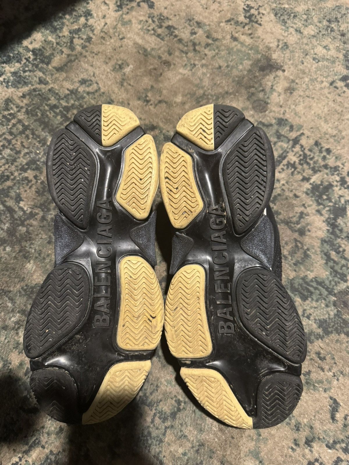 Balenciaga BALENCIAGA SPLIT BLACK GREY Size US 10 / EU 43 - 7 Thumbnail