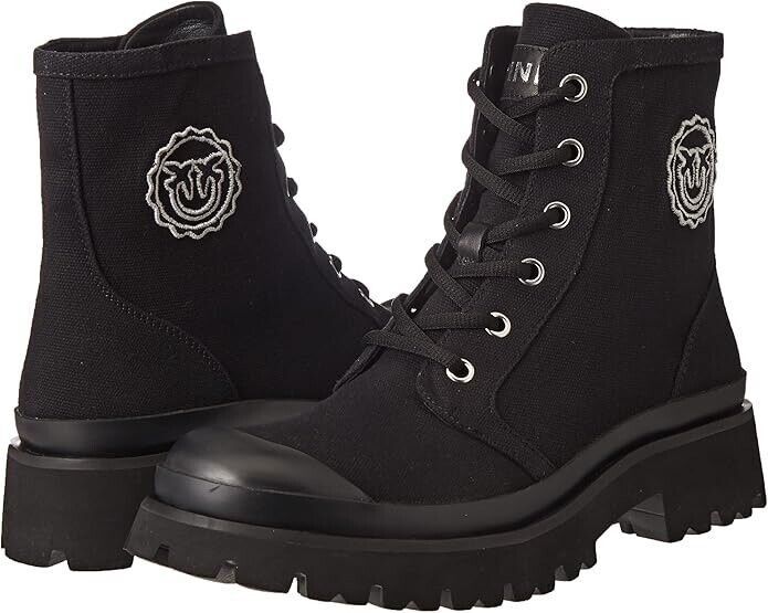 Pinko PINKO Donna Tronchetto Canvas Women Boots Size 38/8 Size US 8 / IT 38 - 3 Thumbnail