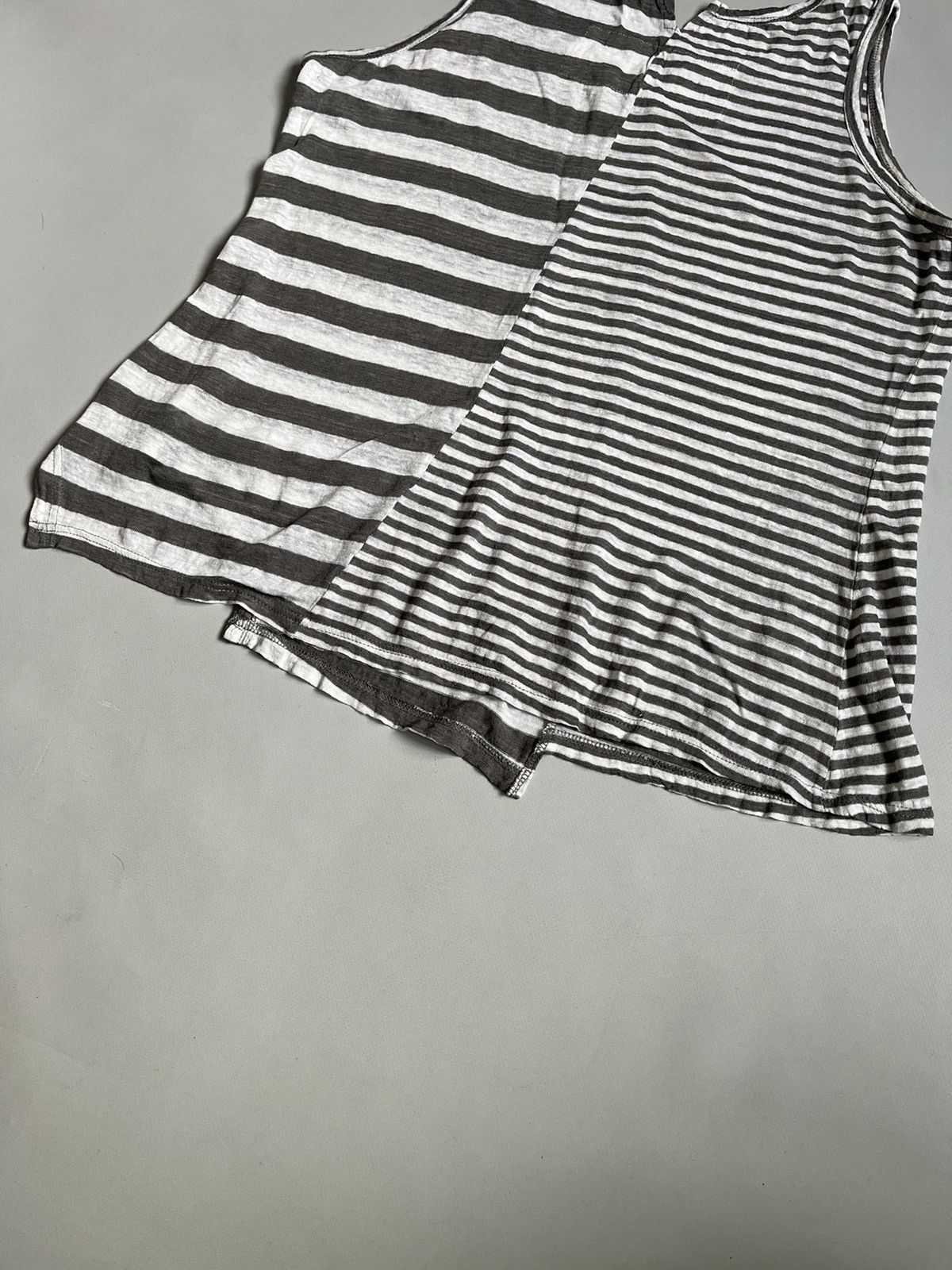 Rundholz RUNDHOLZ Black Label Striped Asymmetrical Grey Tank Top Size S / US 4 / IT 40 - 8 Thumbnail