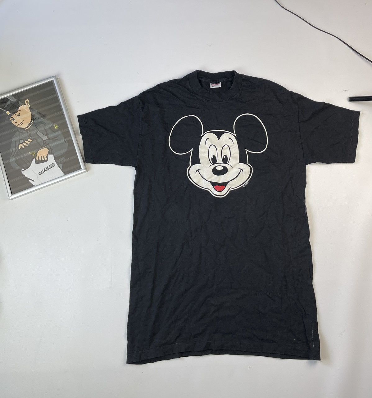 Disney Vintage 80s Mickey Mouse shirt Size US L / EU 52-54 / 3 - 1 Thumbnail