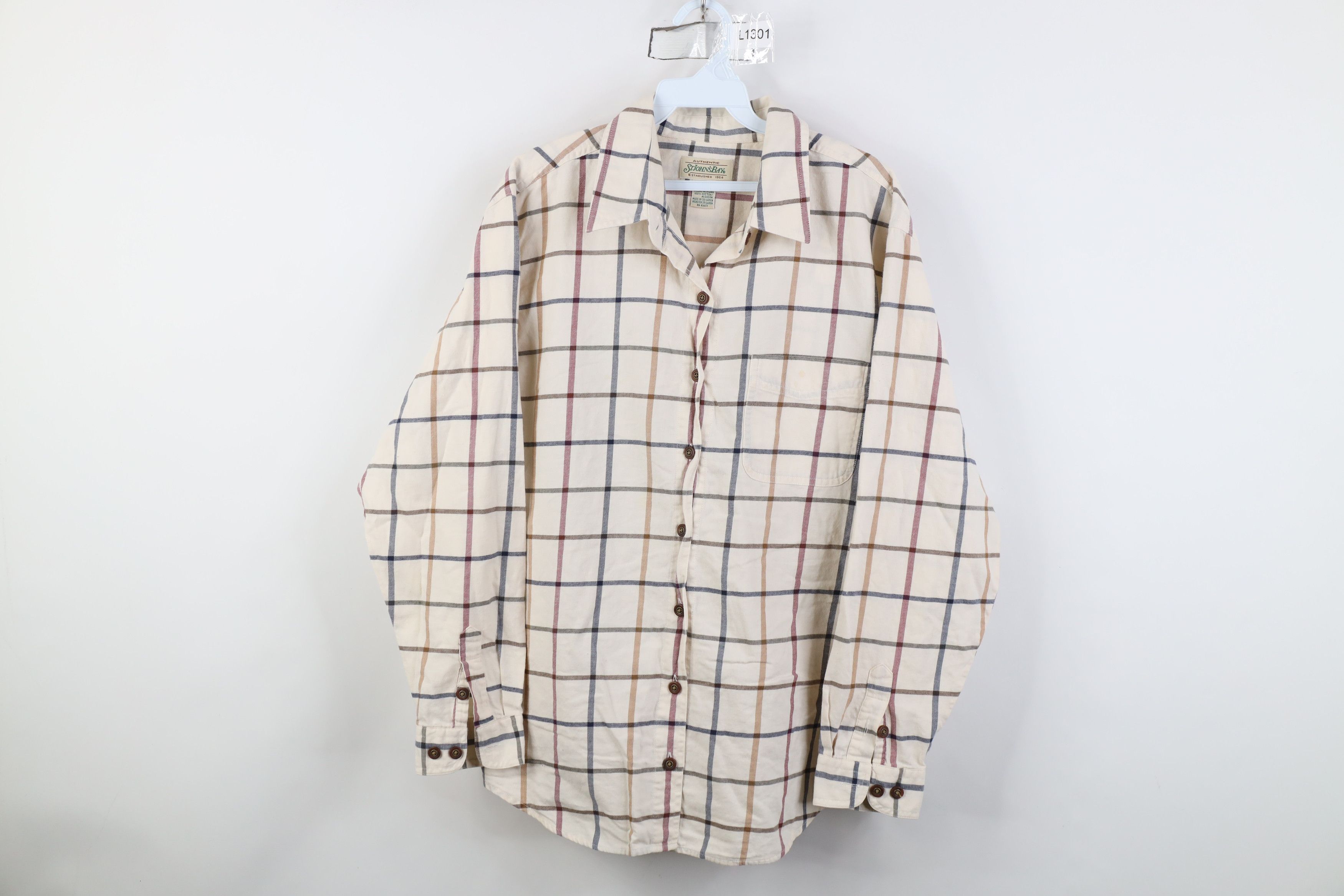 Vintage Vintage 90s Streetwear Flannel Collared Button Shirt Plaid Size XXL / US 16-18 / IT 52-54 - 1 Thumbnail