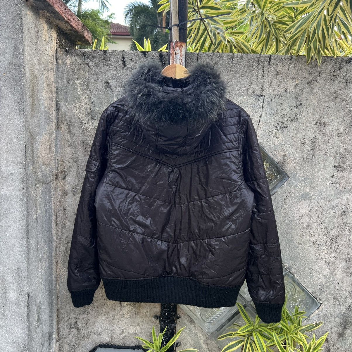 If Six Was Nine “y2k style” 2000s FUR ZIP UP MODERM BLACK JACKET Size US L / EU 52-54 / 3 - 7 Thumbnail