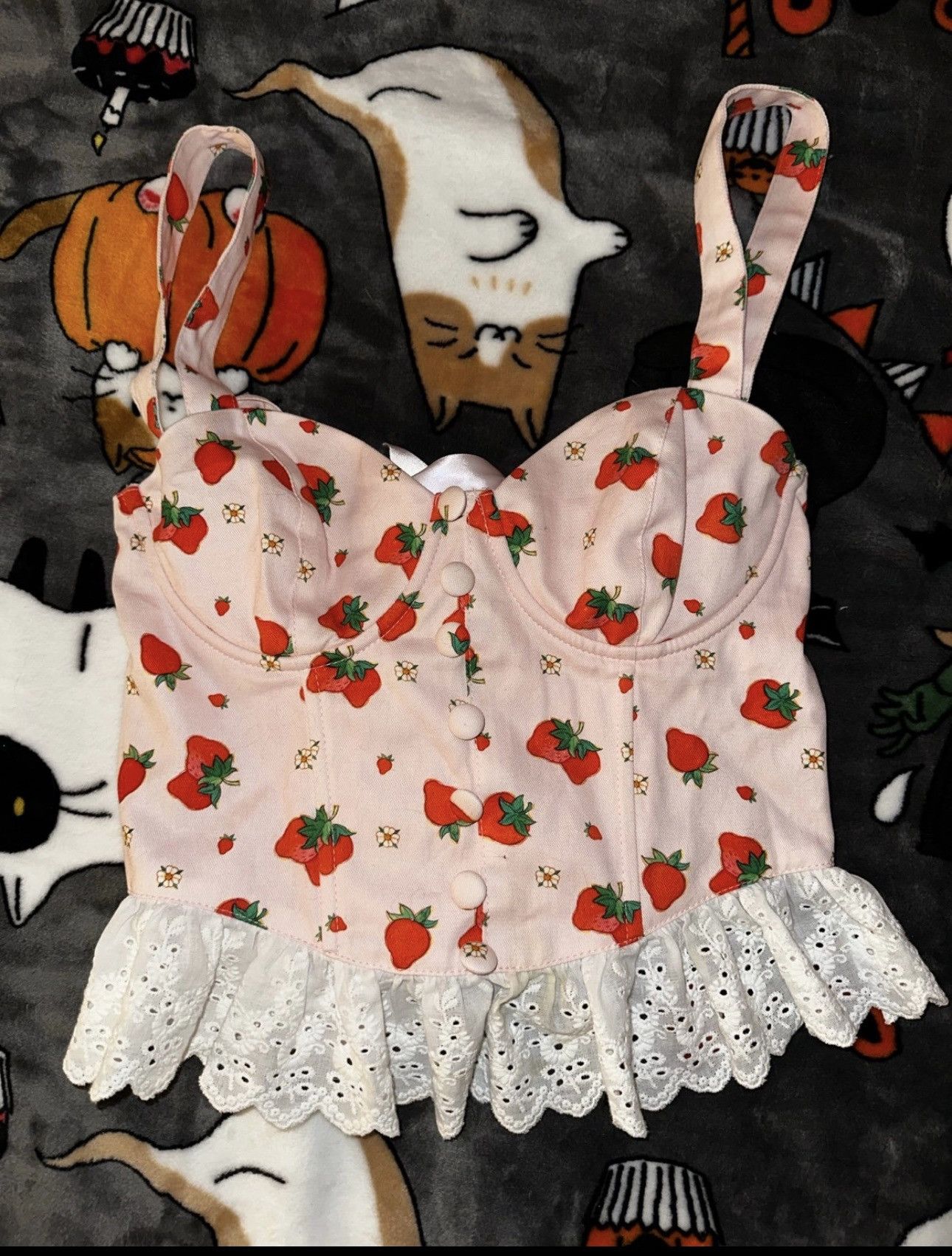 Dolls Kill Strawberry Shortcake Top Size XS / US 0-2 / IT 36-38 - 1 Thumbnail