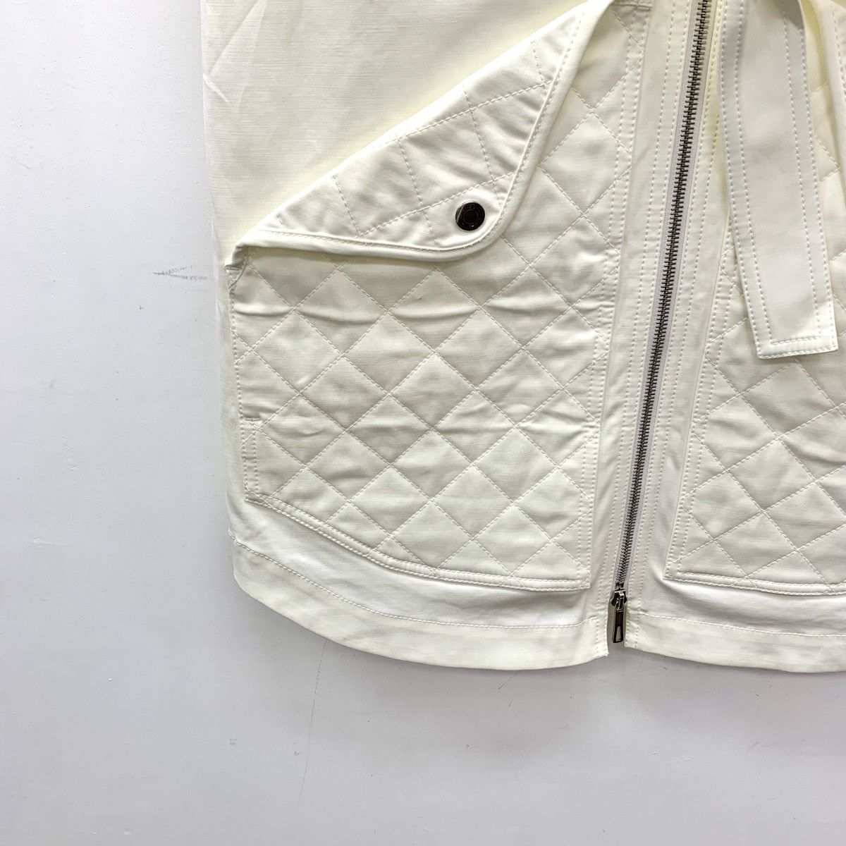 Hermes Hermes White Cotton Belted Sleeveless Dress K26WX Size S / US 4 / IT 40 - 5 Thumbnail