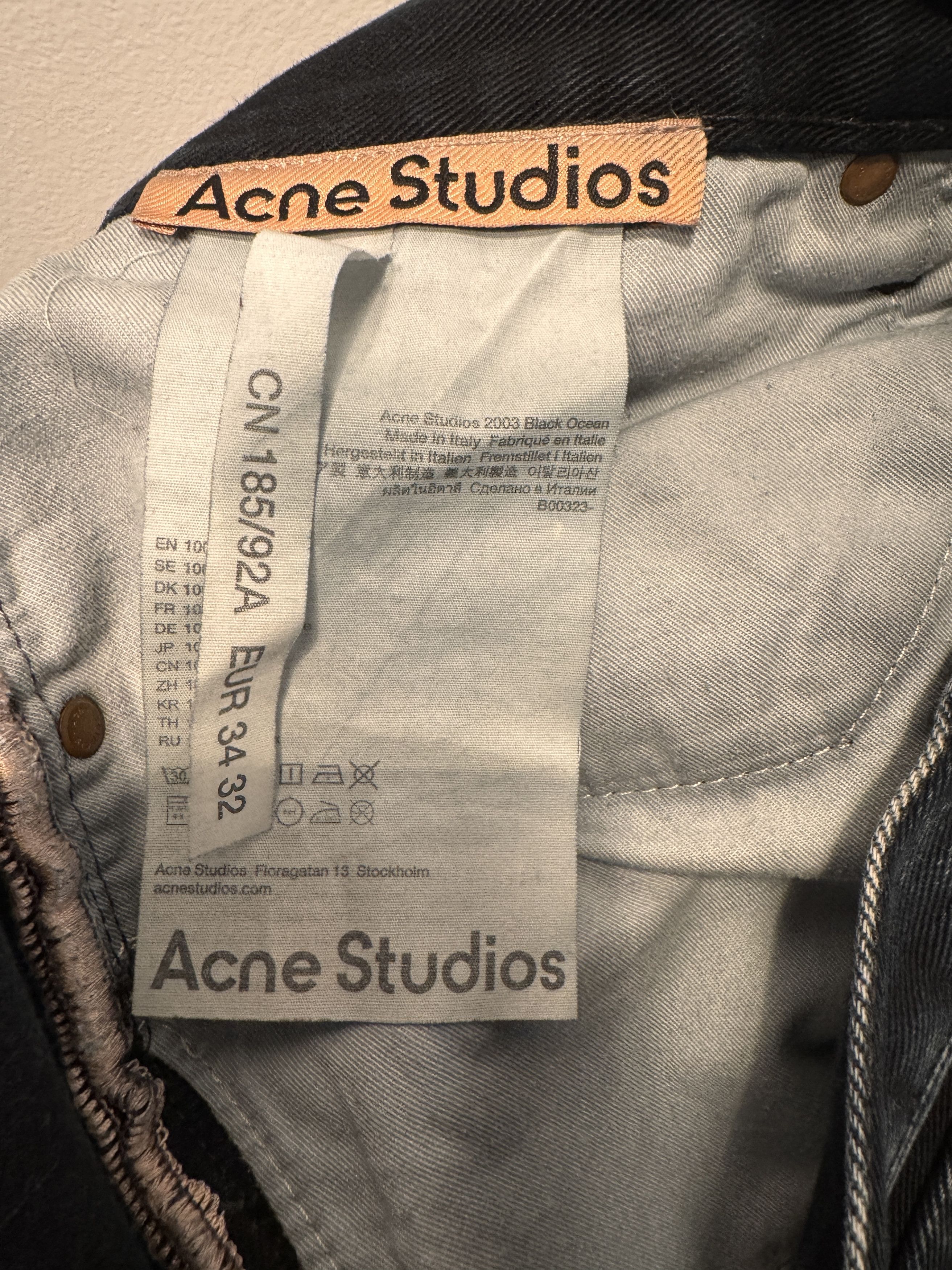Acne Studios Acne Studios Black Ocean Jeans Size US 34 / EU 50 - 5 Thumbnail