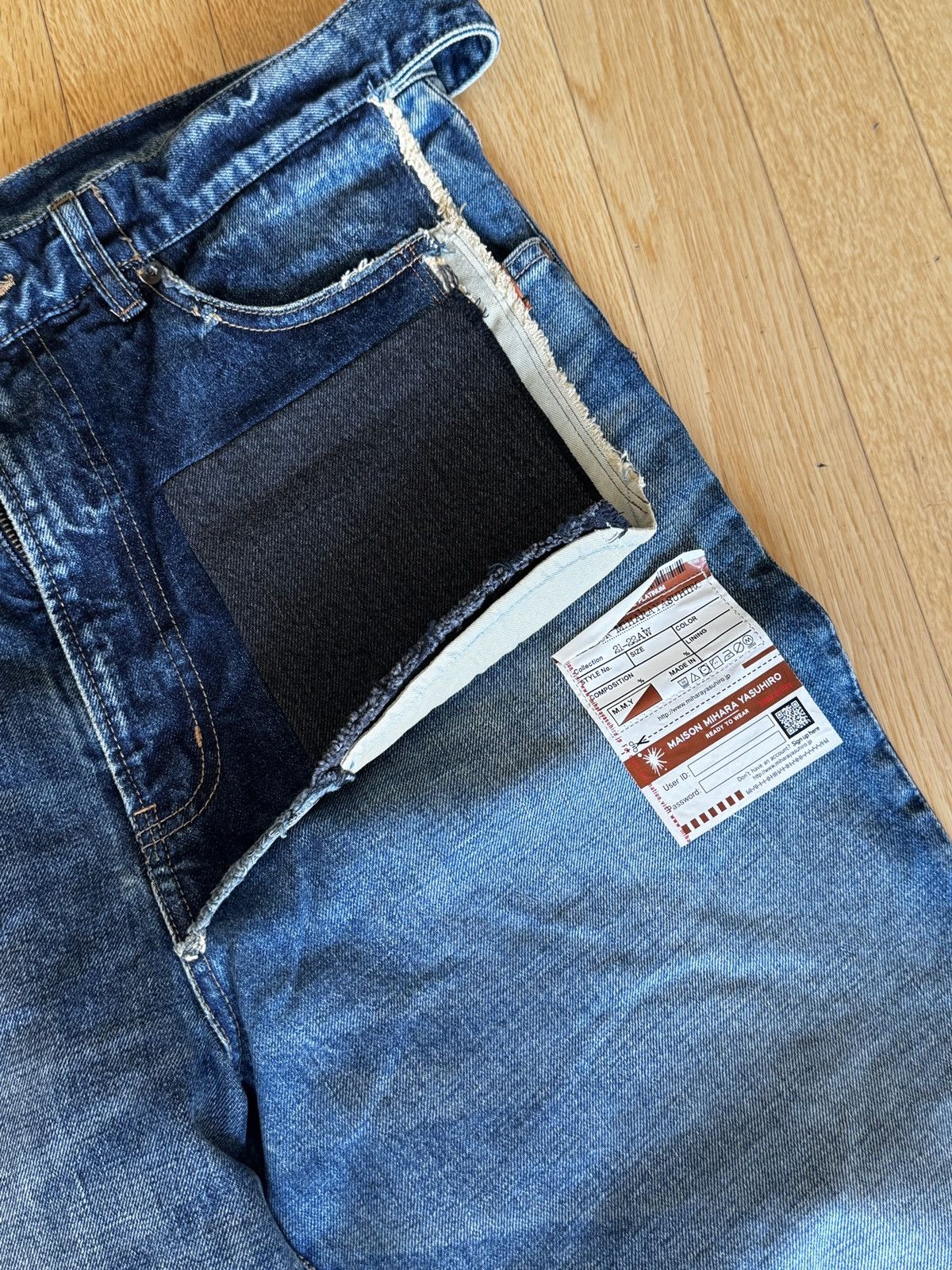 Maison MIHARA YASUHIRO Maison Mihara Yasuhiro Layered Double Waist Denim 21-22AW Size US 34 / EU 50 - 2 Thumbnail