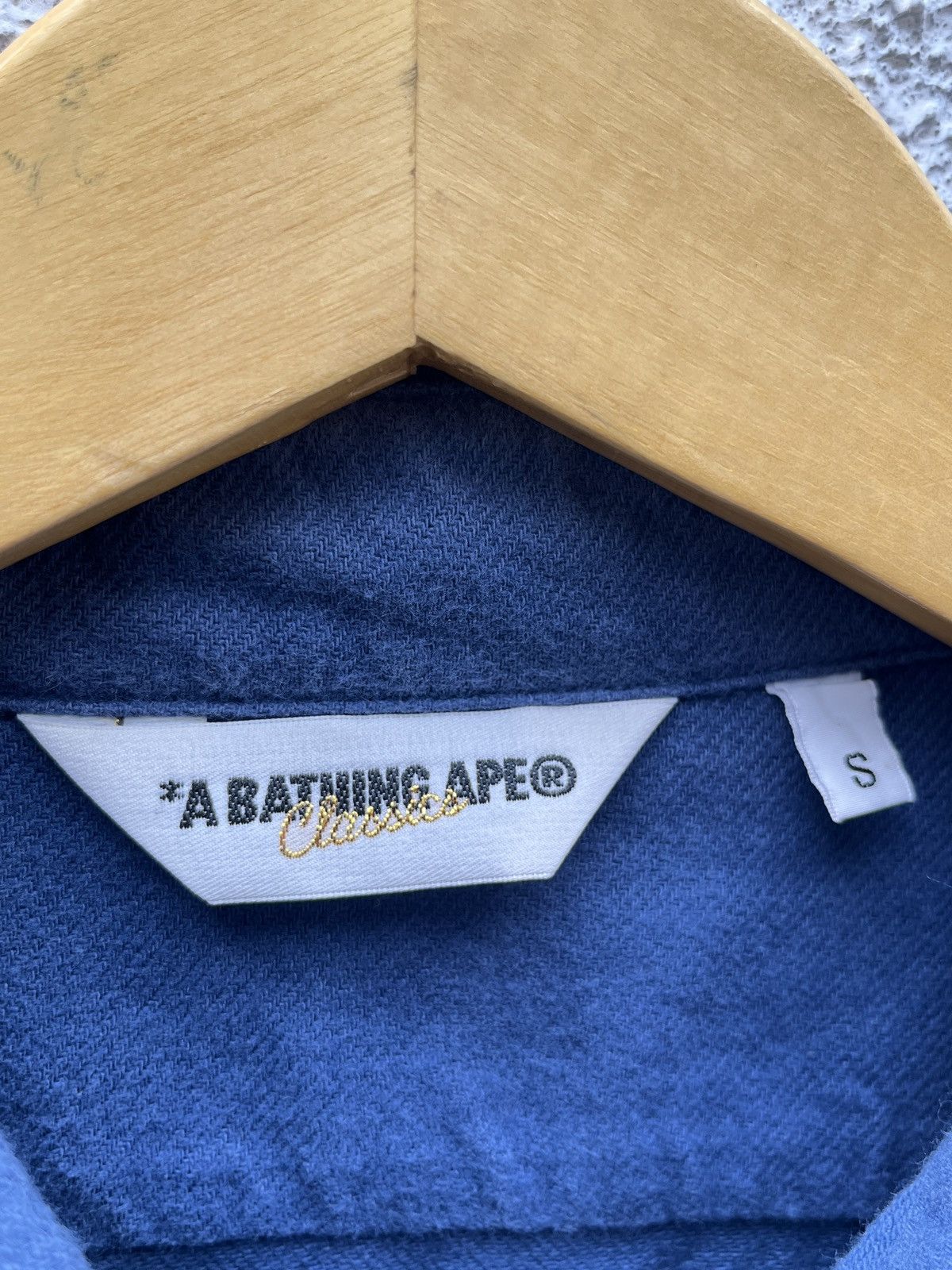 Bape Bape Chainstitch Embroidered Button Up Shirts Size US S / EU 44-46 / 1 - 7 Thumbnail