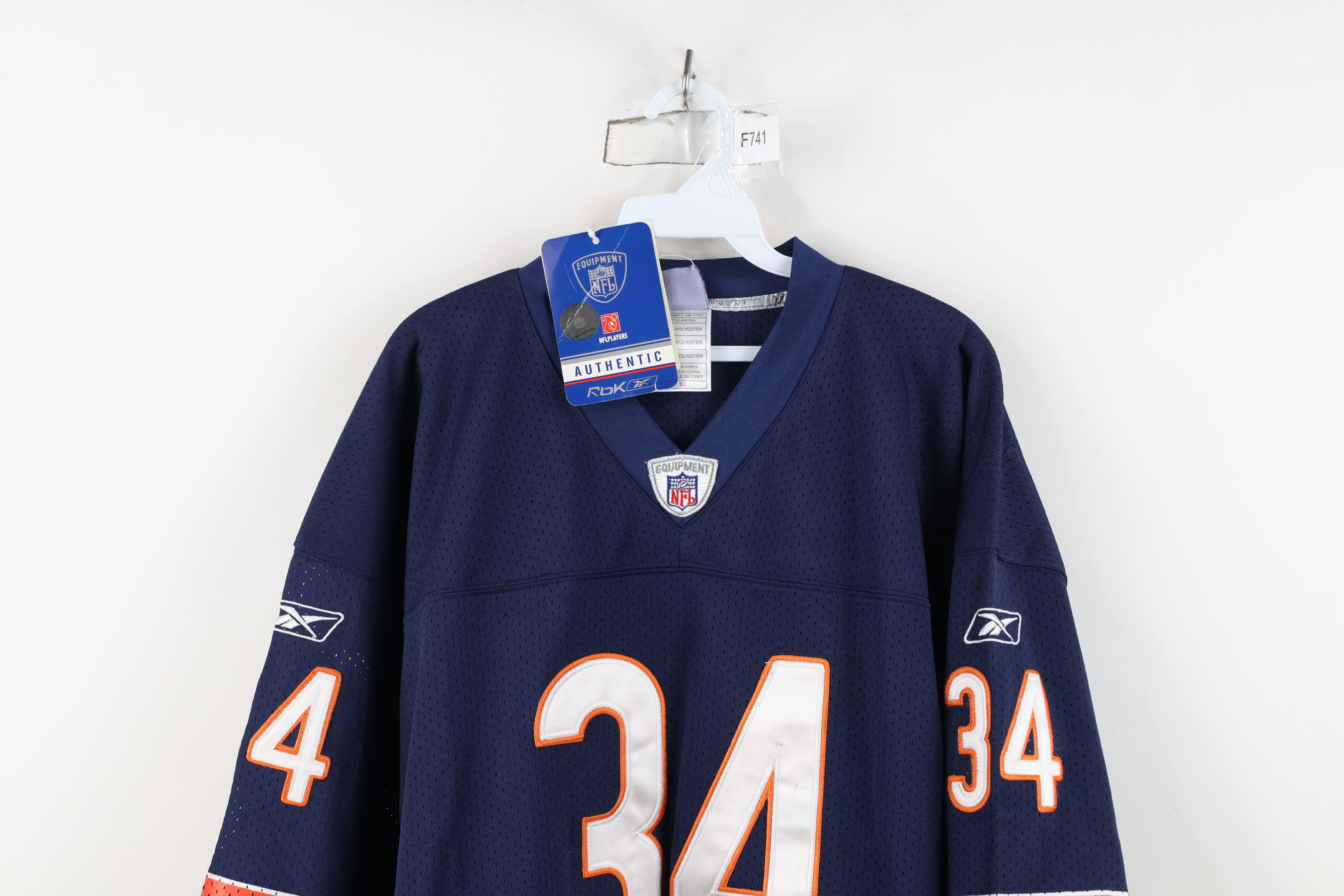Reebok Deadstock Vintage Reebok Chicago Bears Football Jersey Blue Size US XXL / EU 58 / 5 - 2 Thumbnail