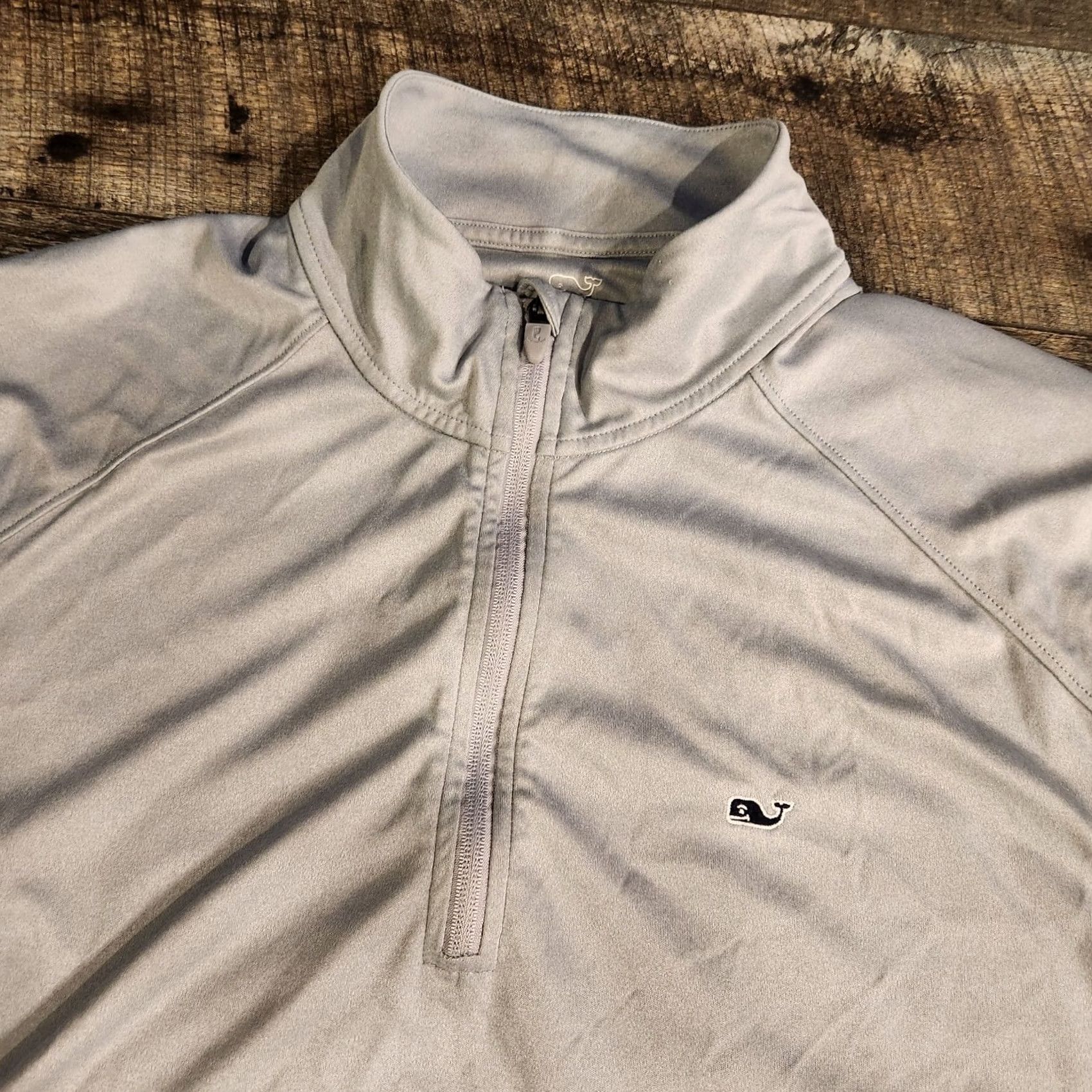 Vineyard Vines Vineyard Vines Pullover Athletic Golf 1/4 Zip Stretch Performance Mens XL Gray Size US XL / EU 56 / 4 - 3 Thumbnail
