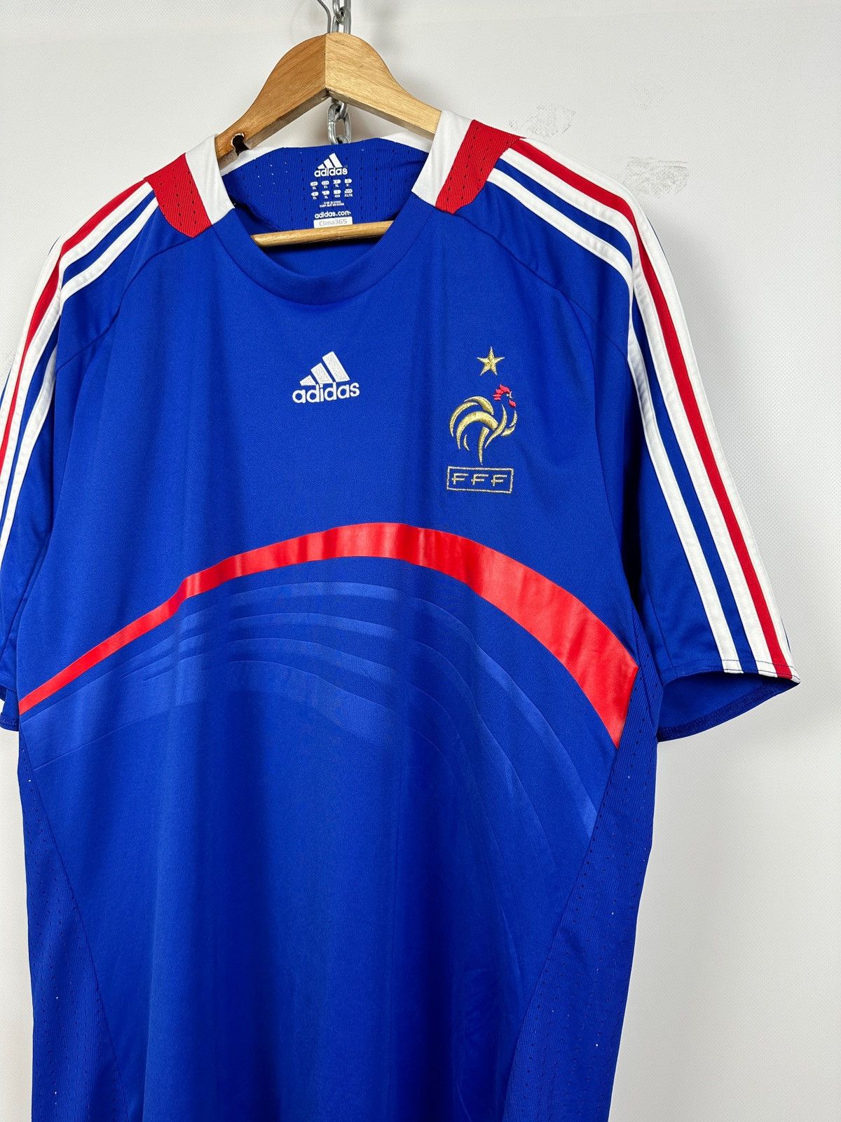 Adidas 2008 Vintage Adidas France National Team Home Soccer Jersey Size US XL / EU 56 / 4 - 4 Thumbnail