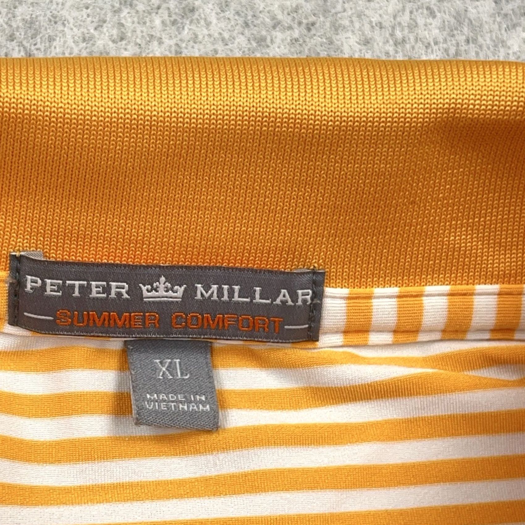 Peter Millar Peter Millar Polo Shirt Men XL Orange Striped Summer Comfort Crown Performance Shirt Polo Men Orange Striped Summer Comfort Crown Performance Size US XL / EU 56 / 4 - 5 Thumbnail