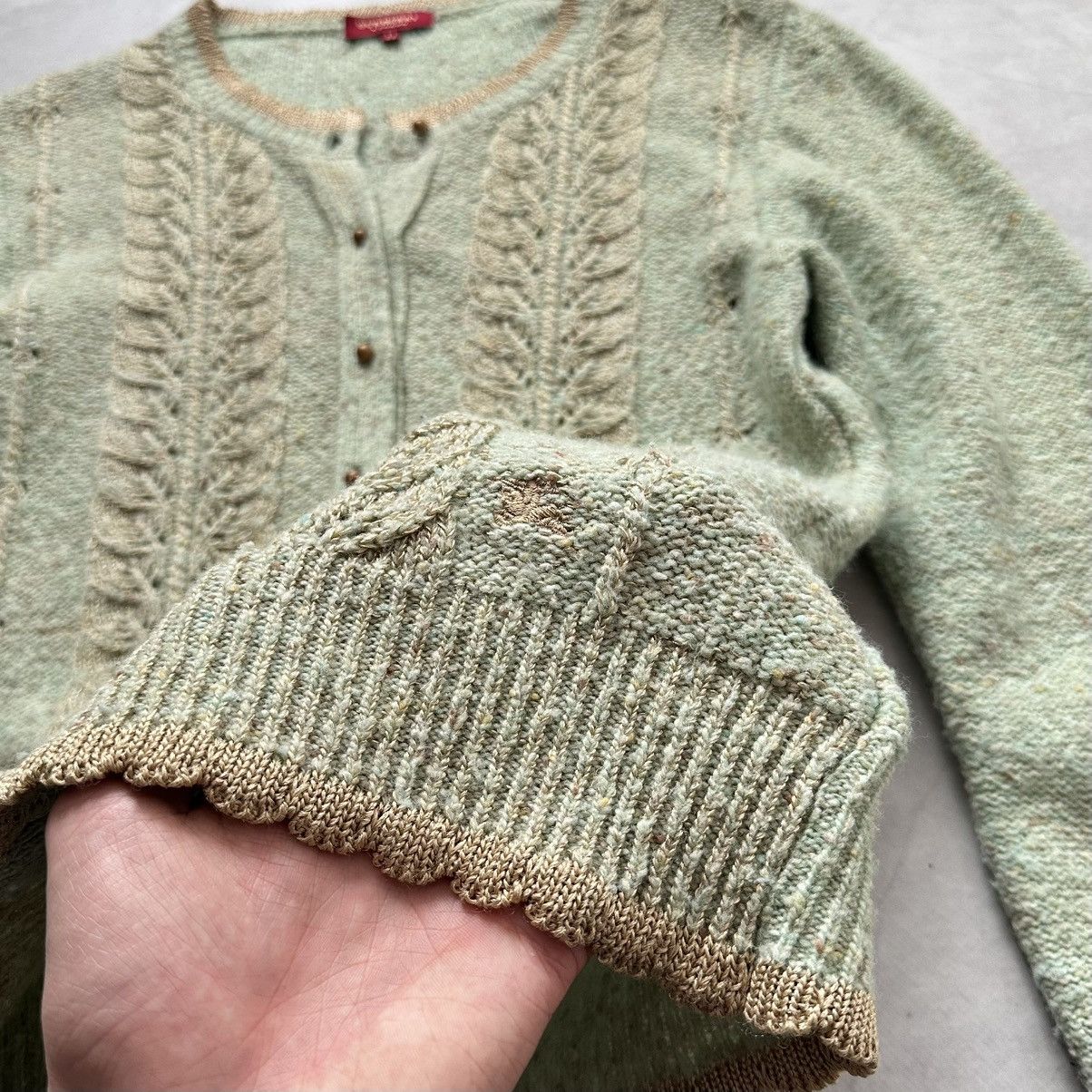 Burberry Burberry London Vintage Lace Pointelle Knit Cardigan Size M / US 6-8 / IT 42-44 - 3 Thumbnail