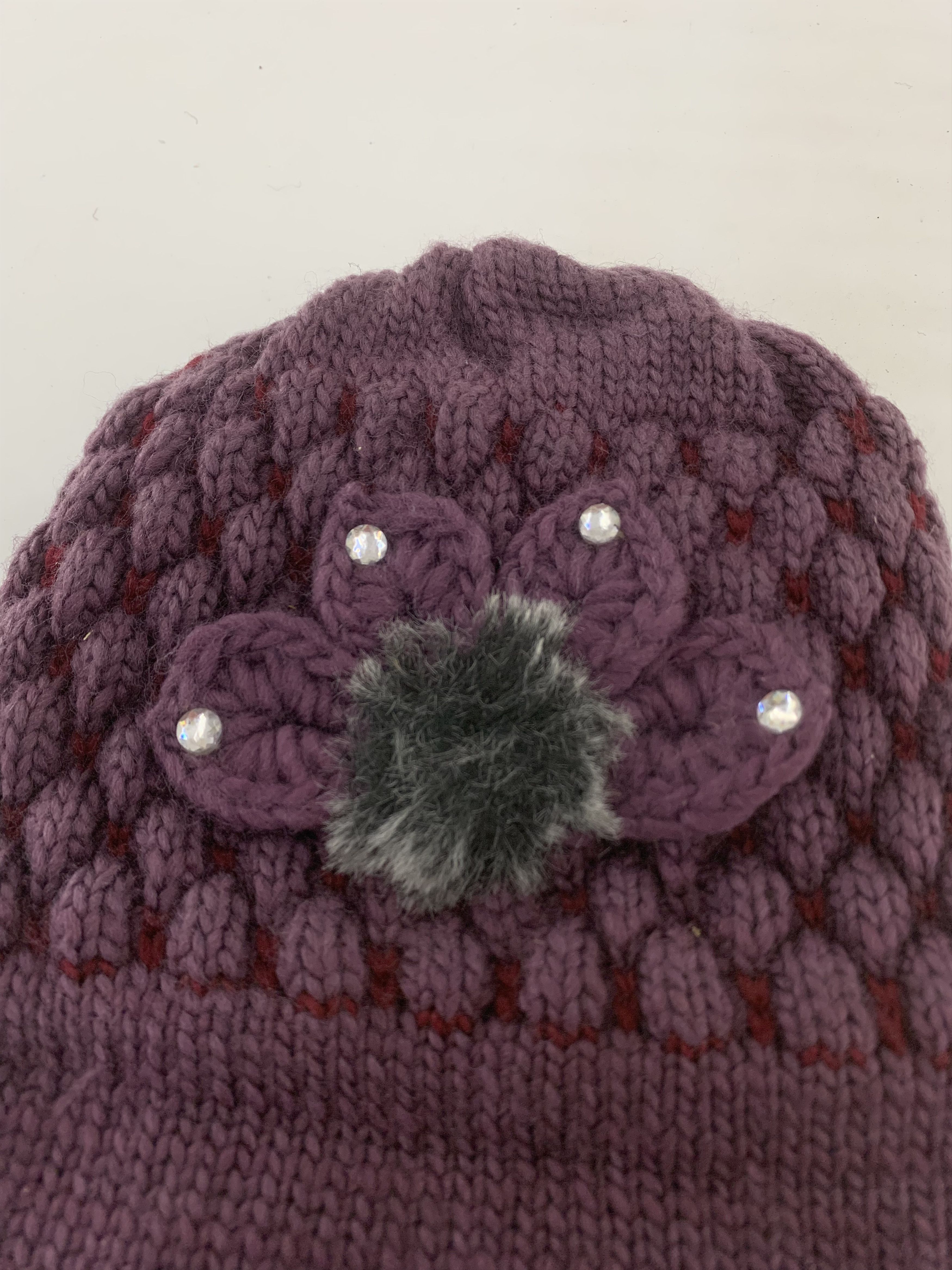 Handmade × Vintage Vintage Knitted Beanie Hat Snowcap Size ONE SIZE - 5 Thumbnail