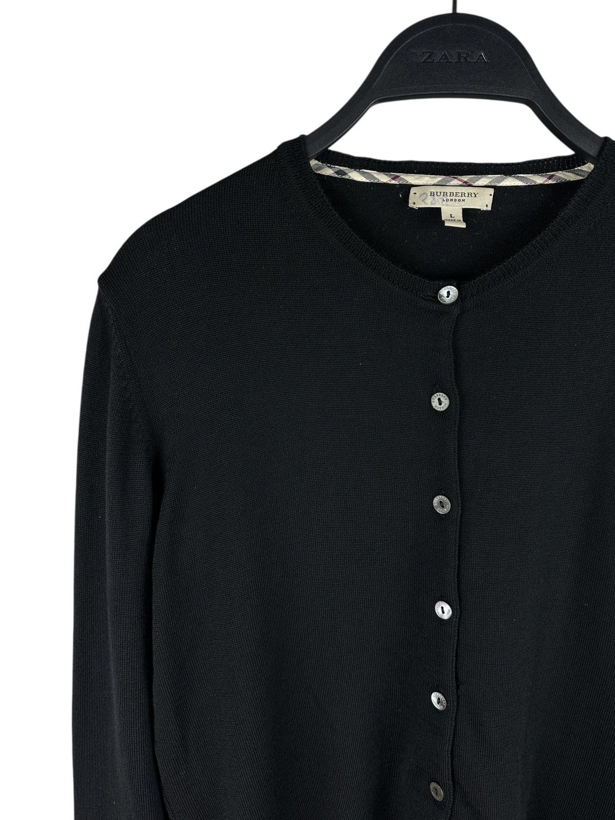 Burberry Burberry London Women’s Long Sleeve Cardigan Wool Sweater Size L / US 10 / IT 46 - 2 Thumbnail