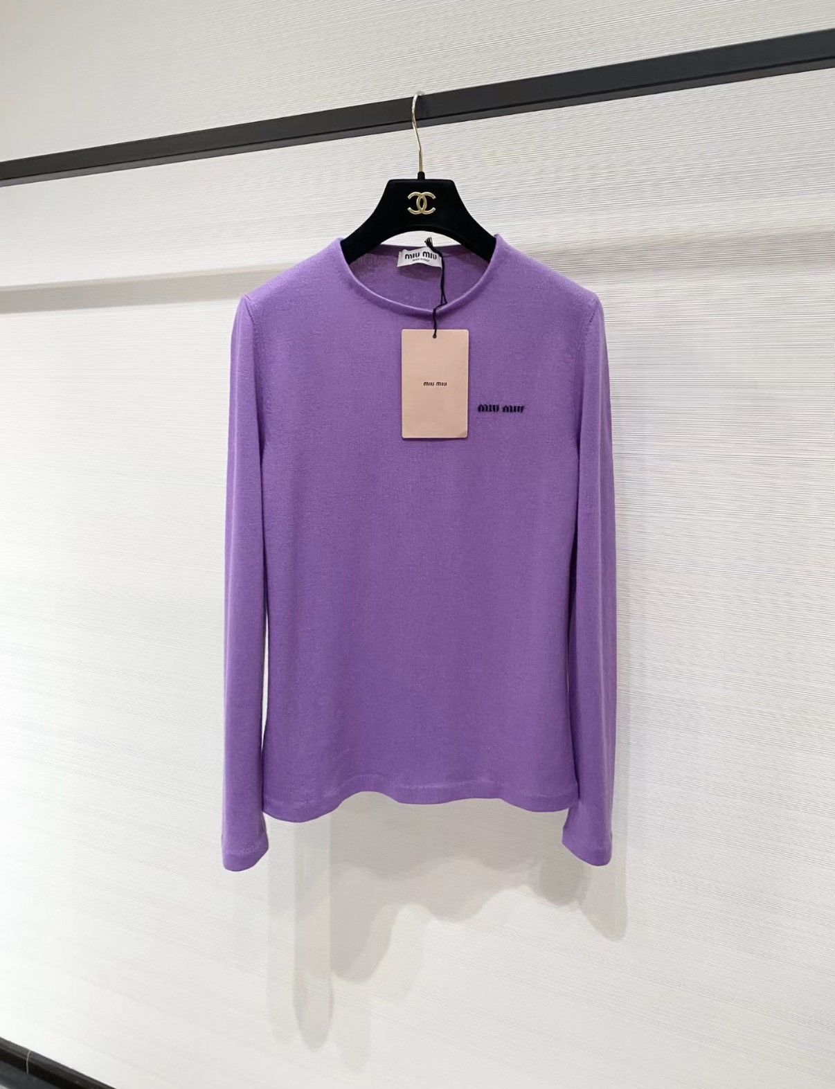 Miu Miu Miu Miu Classic Violet Purple Cashmere Sweater J33 Size S / US 4 / IT 40 - 1 Thumbnail