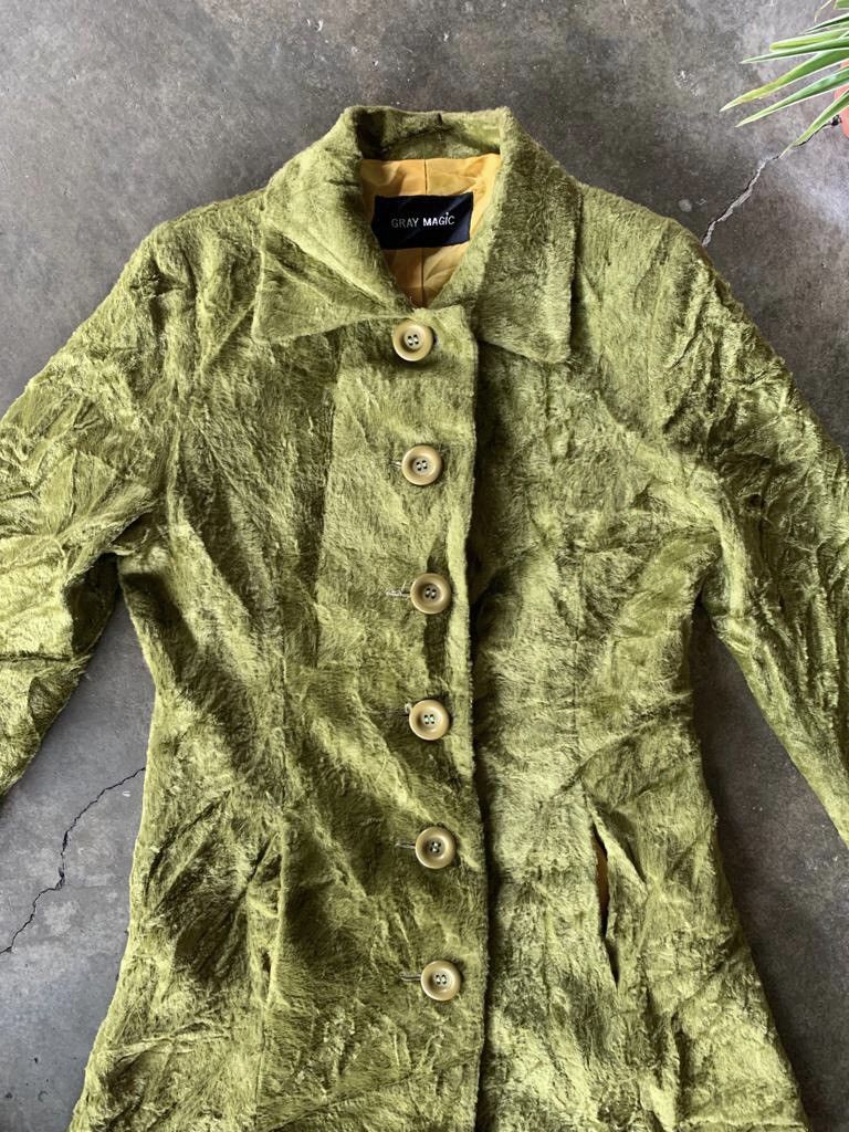 Japanese Brand × Vintage VTG Grey Magic Faux Fur Long Coat For Women Size S / US 4 / IT 40 - 3 Thumbnail