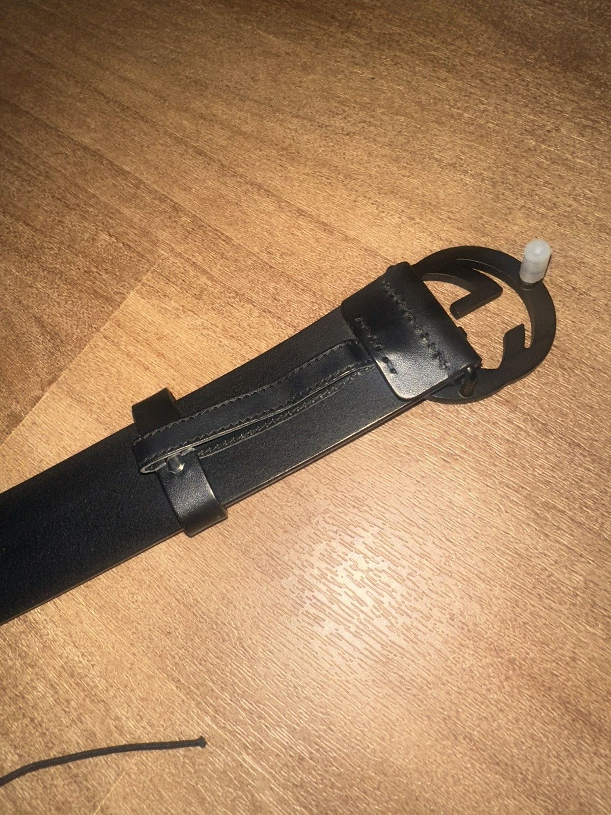Gucci Gucci Matte Black Interlocking G Belt sz 85 Size 32 - 5 Thumbnail