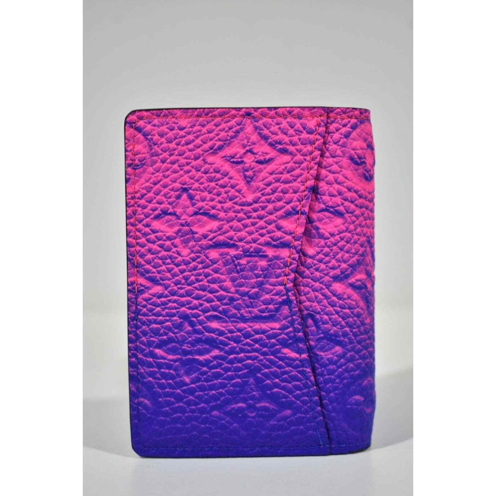 Louis Vuitton Louis Vuitton Pink Blue Ombre Pocket Organizer Wallet Size ONE SIZE - 8 Thumbnail