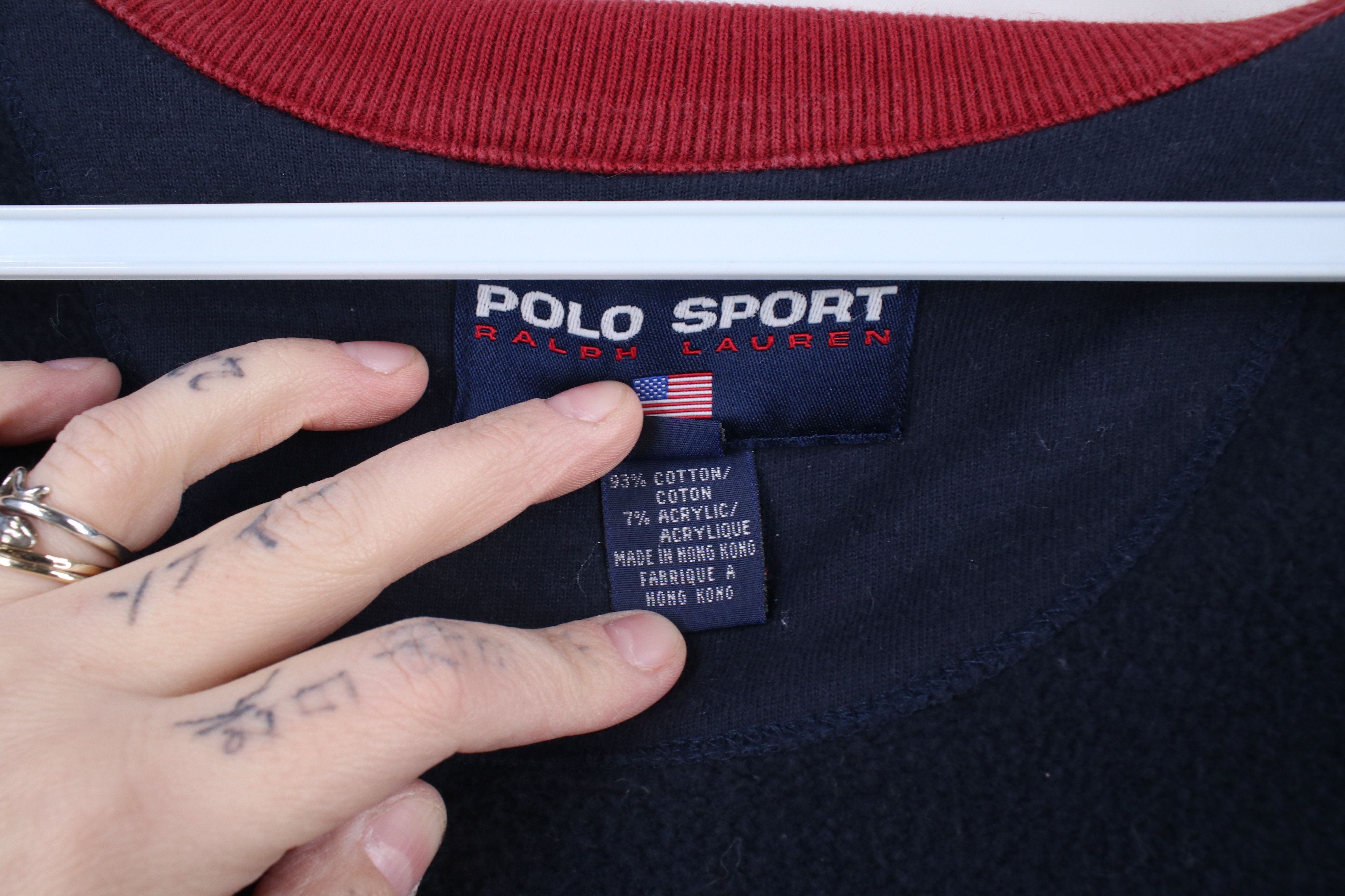 Ralph Lauren × Vintage Vintage 90s Polo Sport Ralph Lauren Full Zip Track Jacket Size US M / EU 48-50 / 2 - 10 Thumbnail