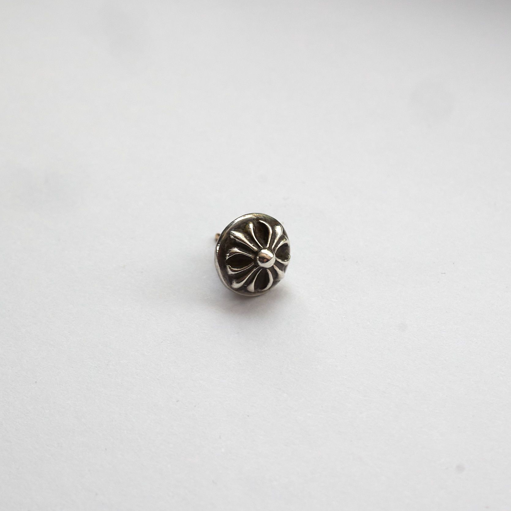 Chrome Hearts Chrome Hearts Cross Ball Stud Earring Size ONE SIZE - 1 Thumbnail