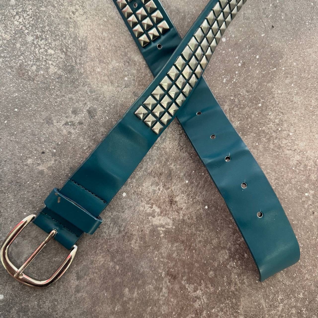 If Six Was Nine × Japanese Brand × Vintage Amazing Y2K Vintage 3 Raw Pyramid Belt Size ONE SIZE - 5 Thumbnail